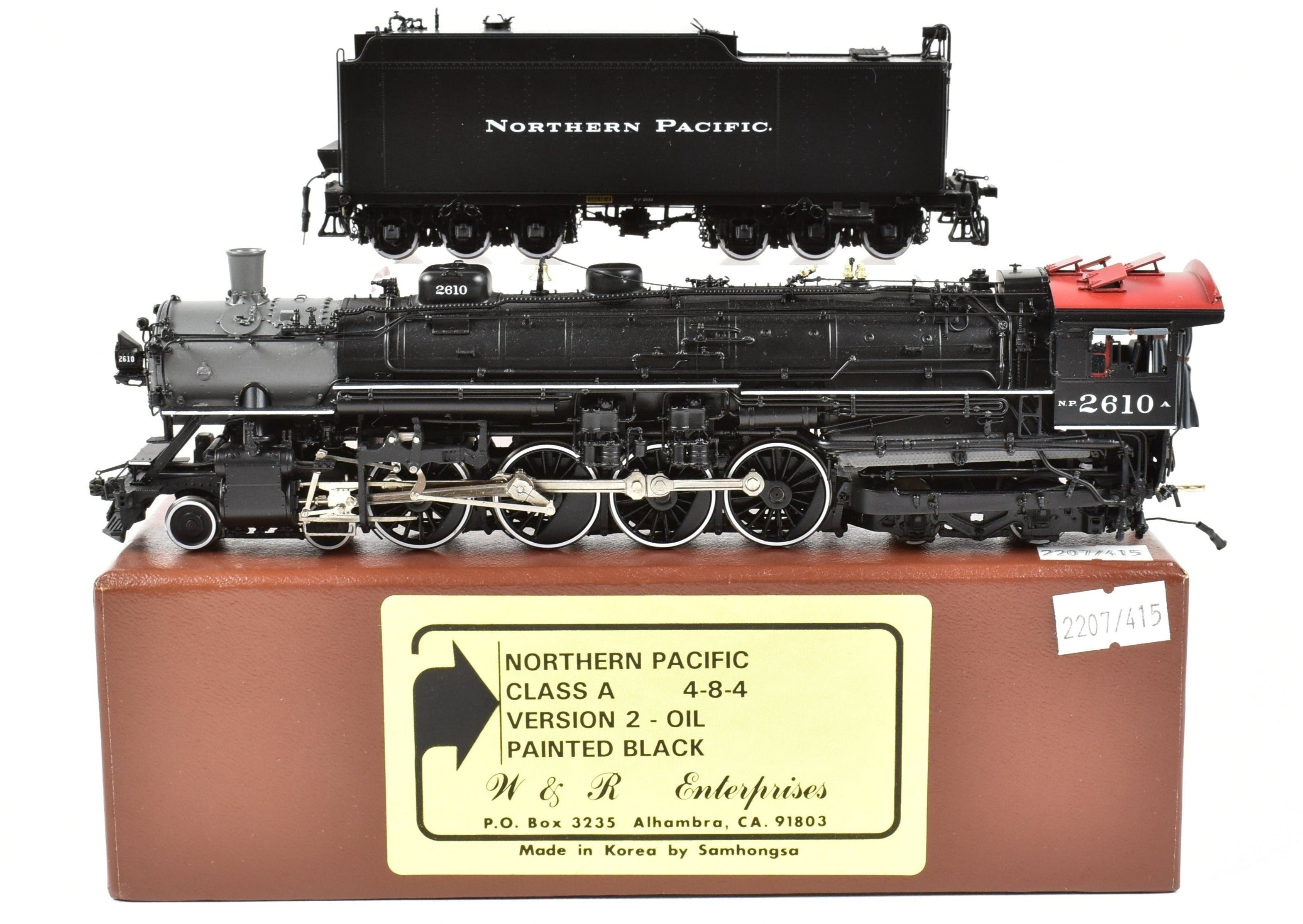 HO Brass W&R Enterprises NP Northern Pacific Class A 4-8-4 V2 Oil FP 2610