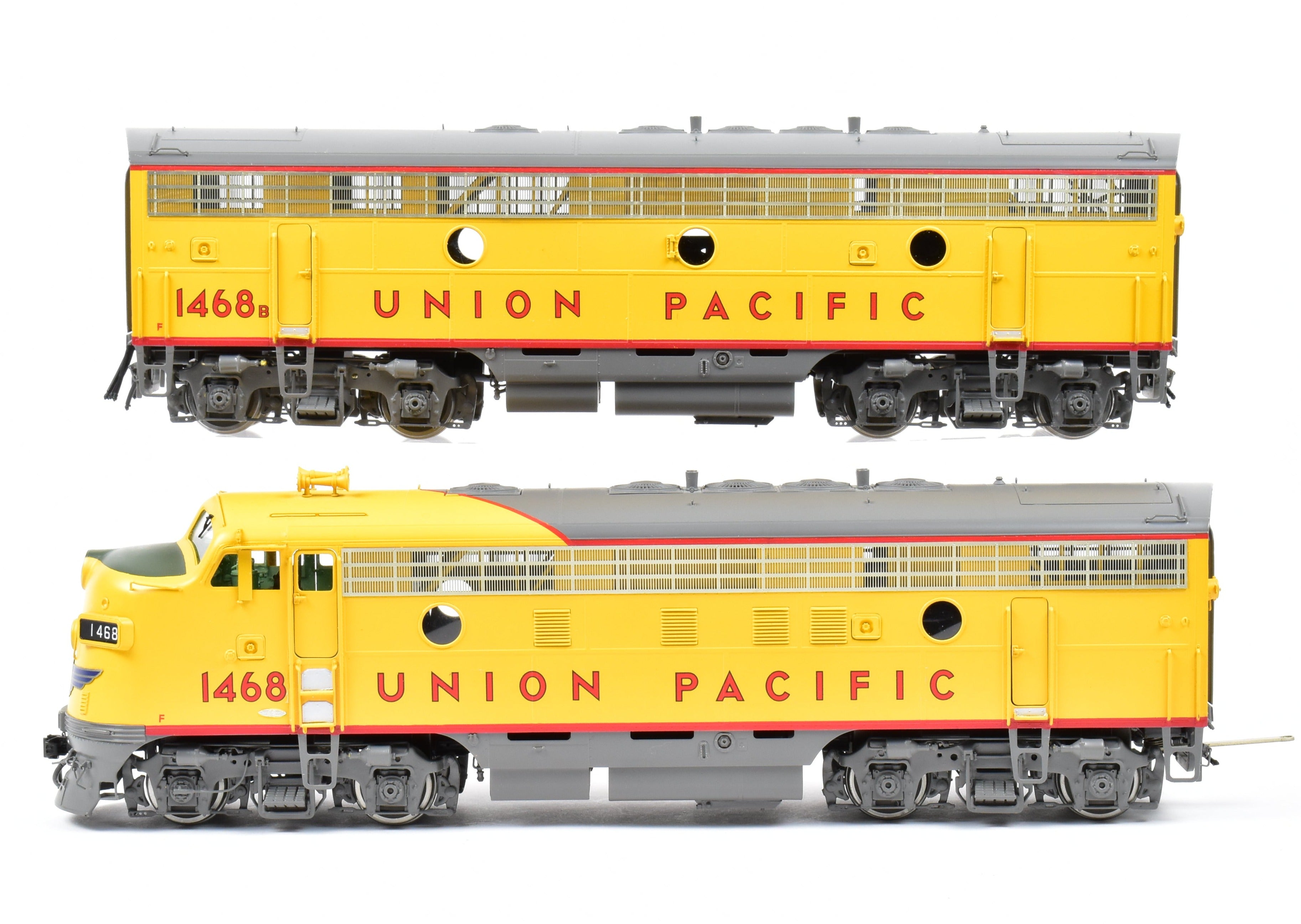 O Scale Model Train - Brass Key Imports Union Pacific EMD F - 7A/B Set, Factory - Painted Second Set with Unit Numbers 1468 & 1468B