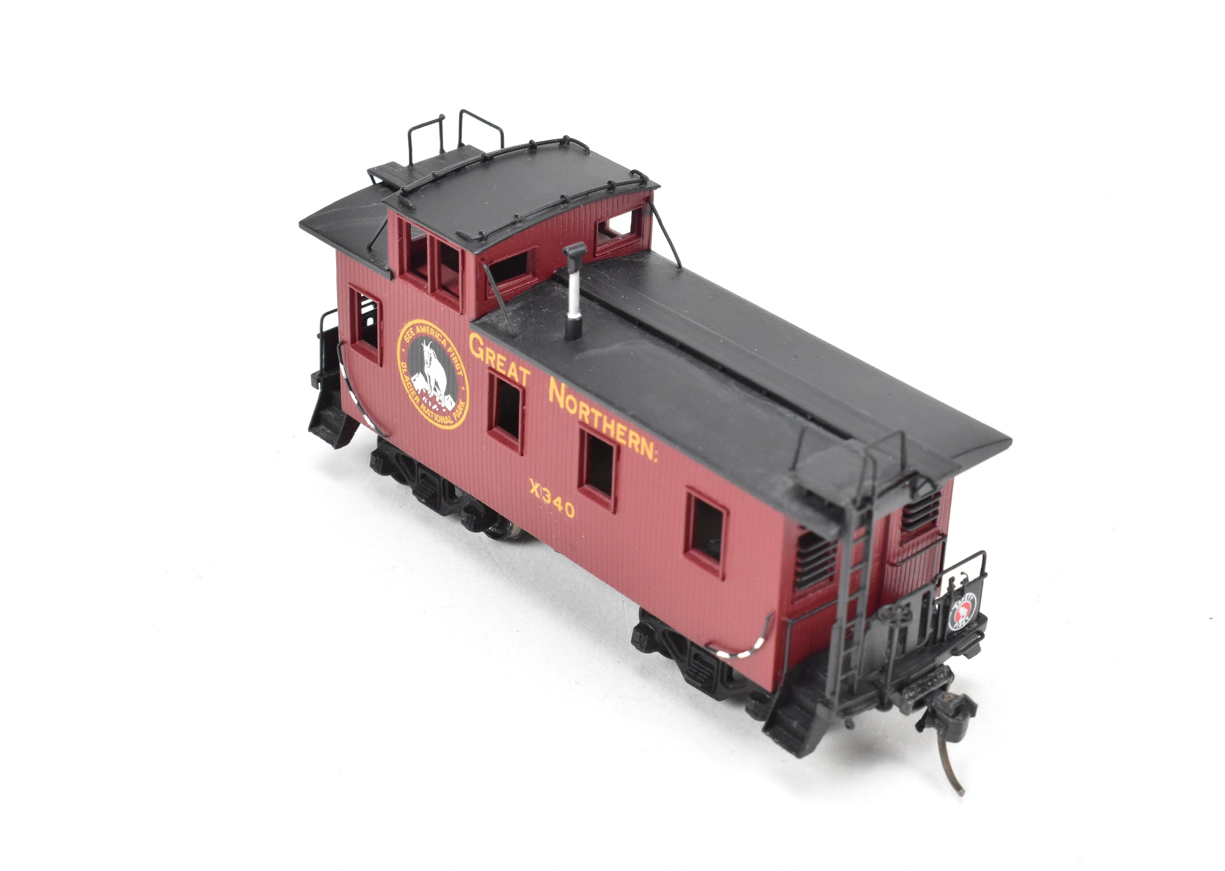 HO Scale Brass Model Train - Oriental Limited Great Northern Caboose X330 - 749, Custom - Painted Version C/P #X340