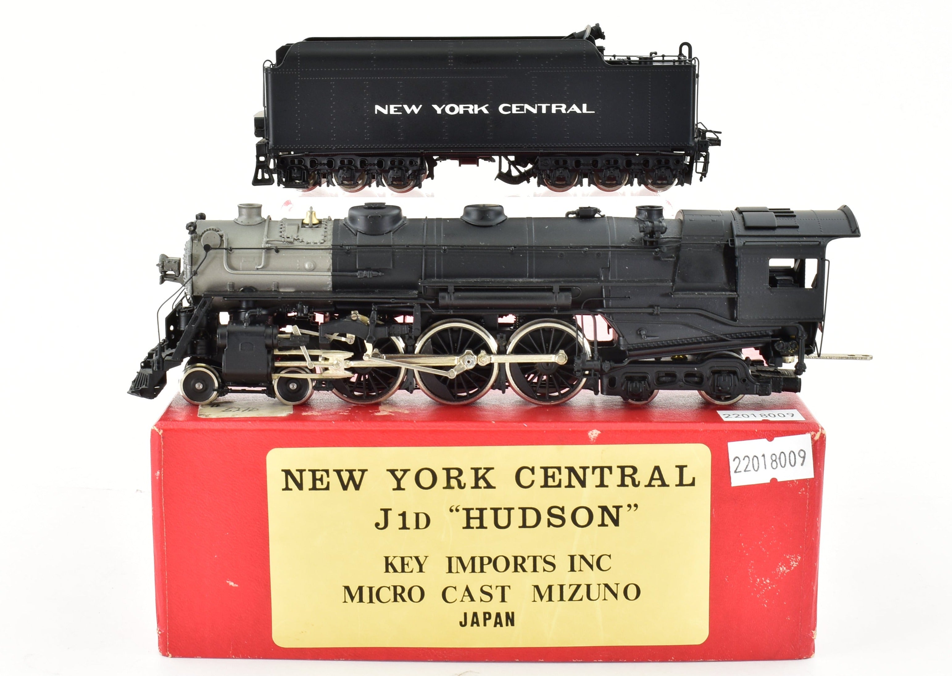 HO Scale Brass Model Train Key Imports from NYC - New York Central J-1d 4-6-4 Hudson Factory Painted Replica