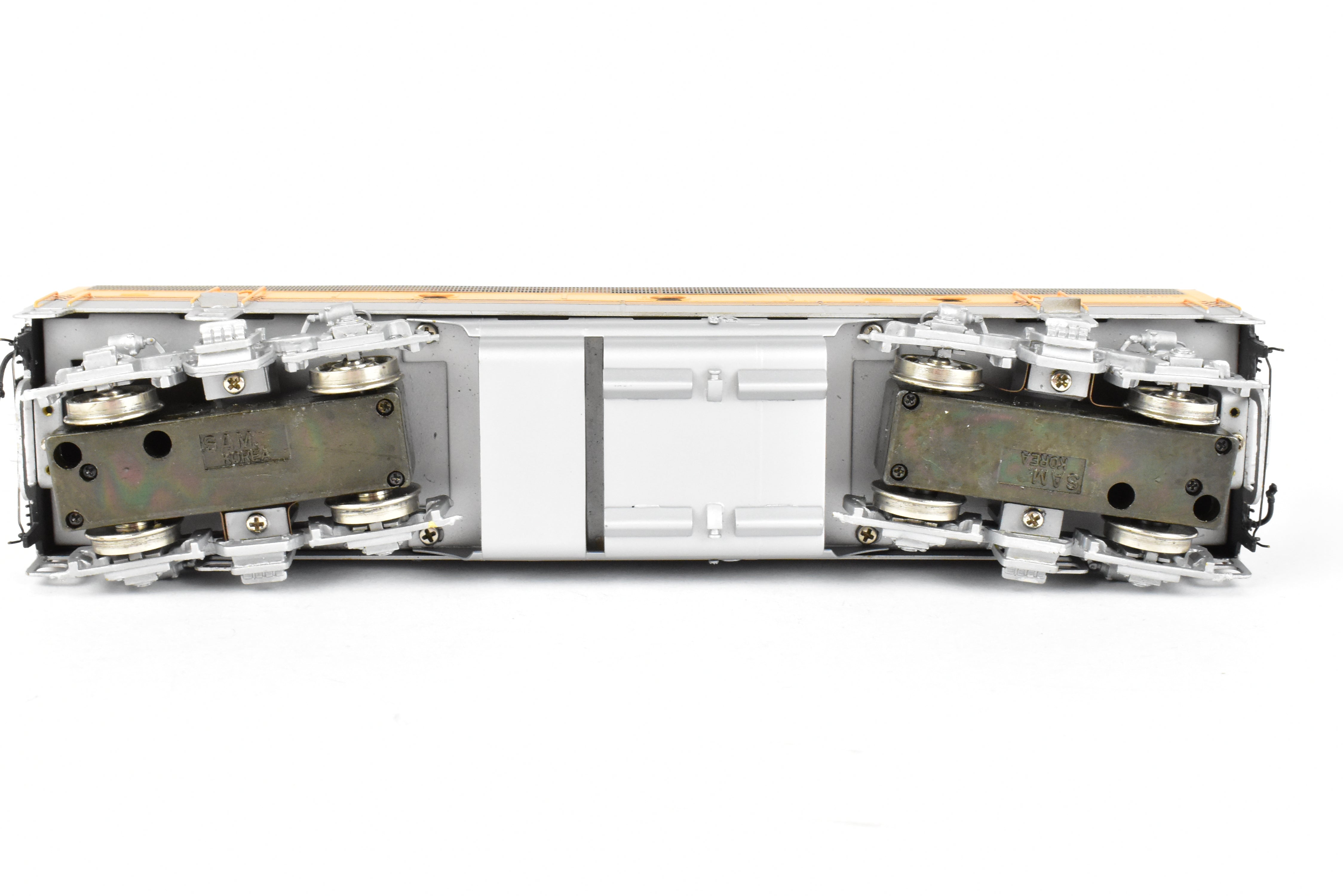 HO Brass Oriental Limited D&RGW EMD F7 A/B/B/A Set, 1500 HP, 5-Stripe Paint