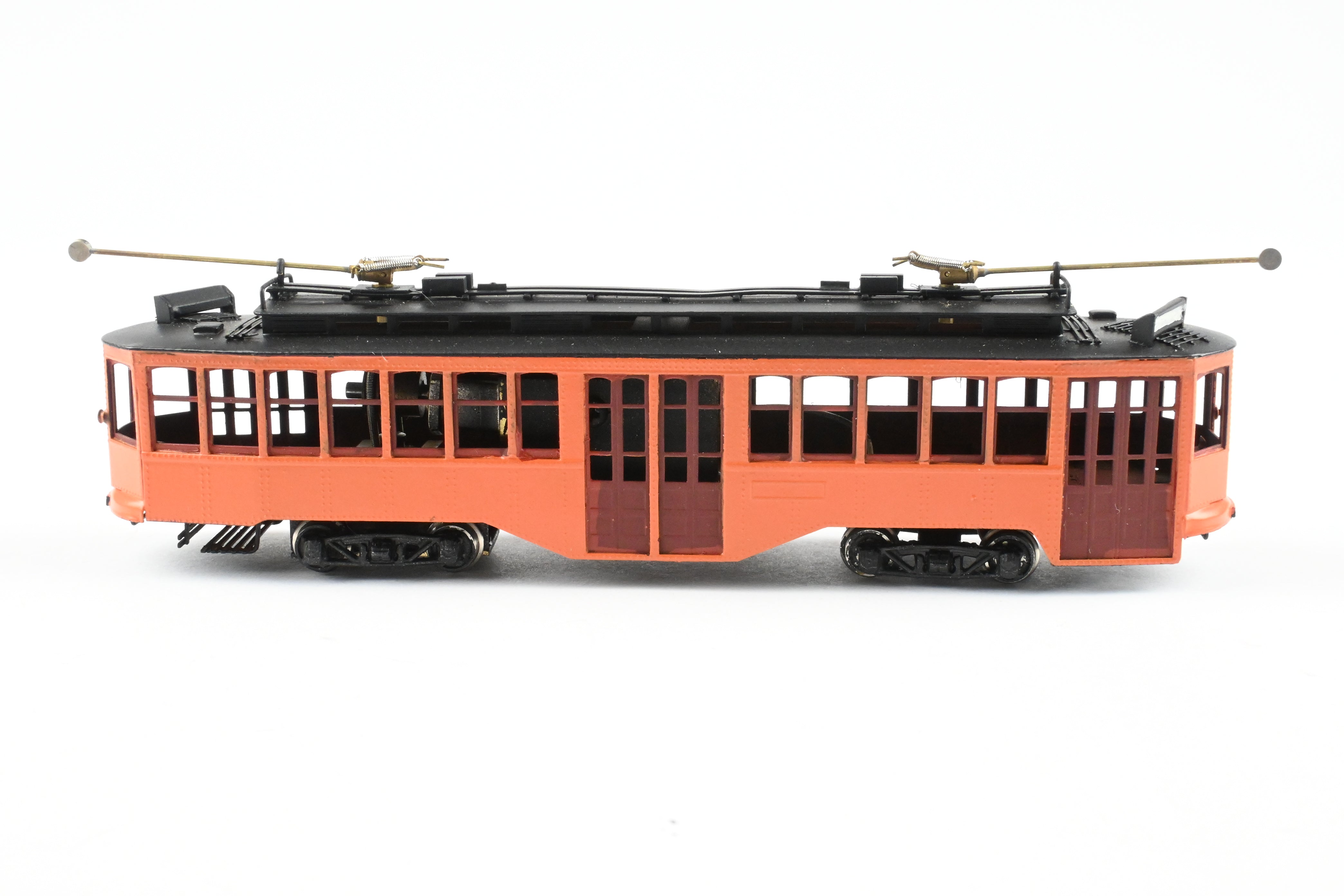 HO Scale Brass Fairfield Pittsburgh Railway Co. Unlettered Double End Trolley