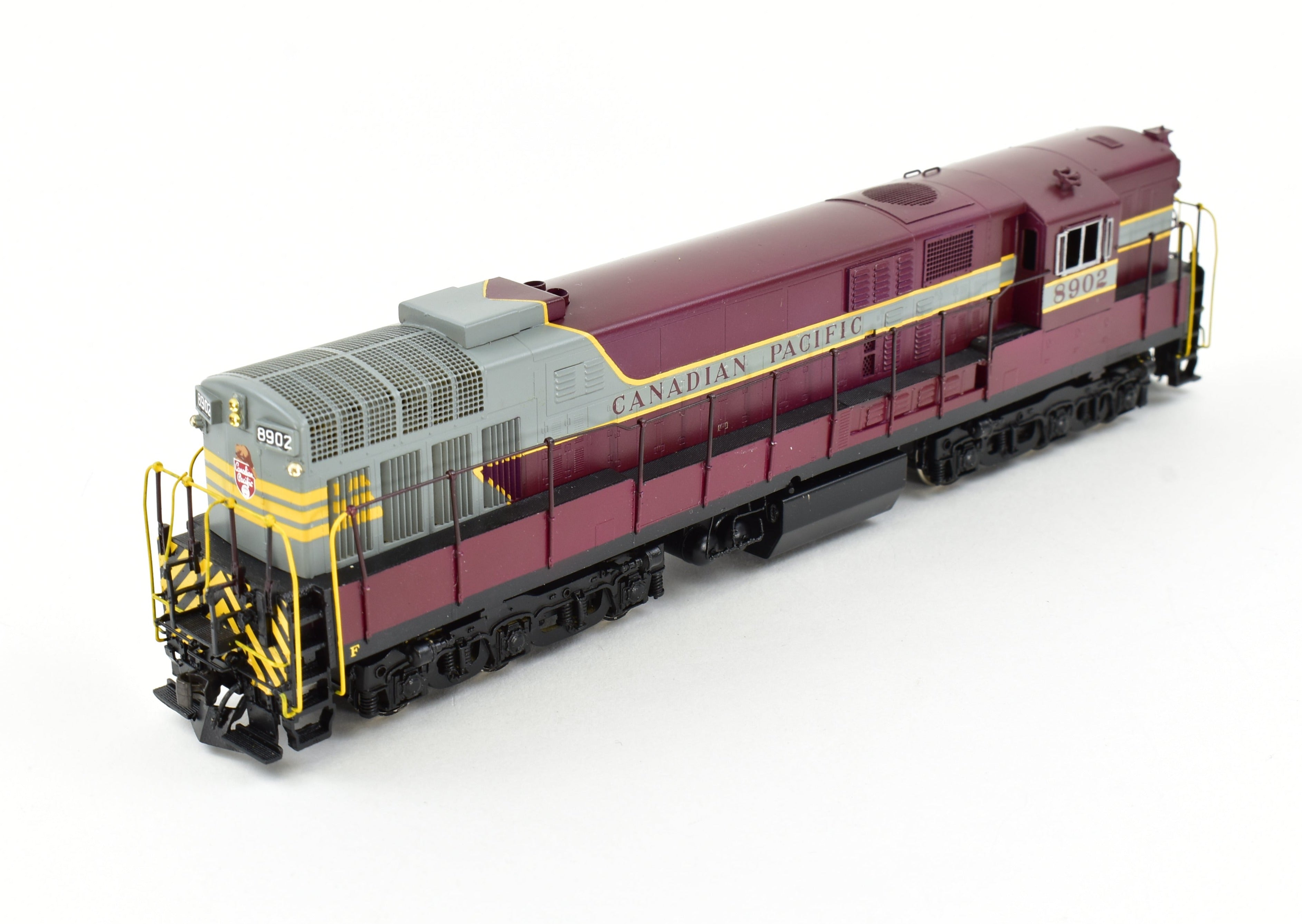 High - Quality HO Scale Brass Alco Model Train of Canadian Pacific Fairbanks Morse FM H - 24 - 66 Professionally Painted No. 8902 with New Northwest Short Line Gears