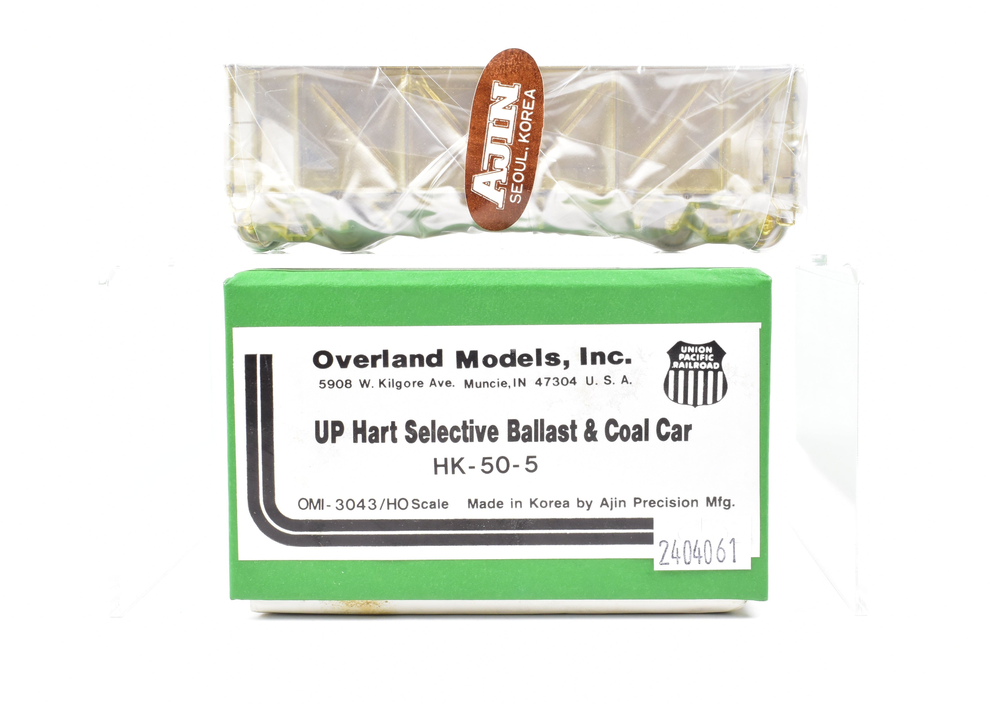 HO Scale Brass OMI - Overland Models, Inc. Union Pacific Hart Selective Ballast & Coal Car HK - 50 - 5 Brand New Model for Model Railroading