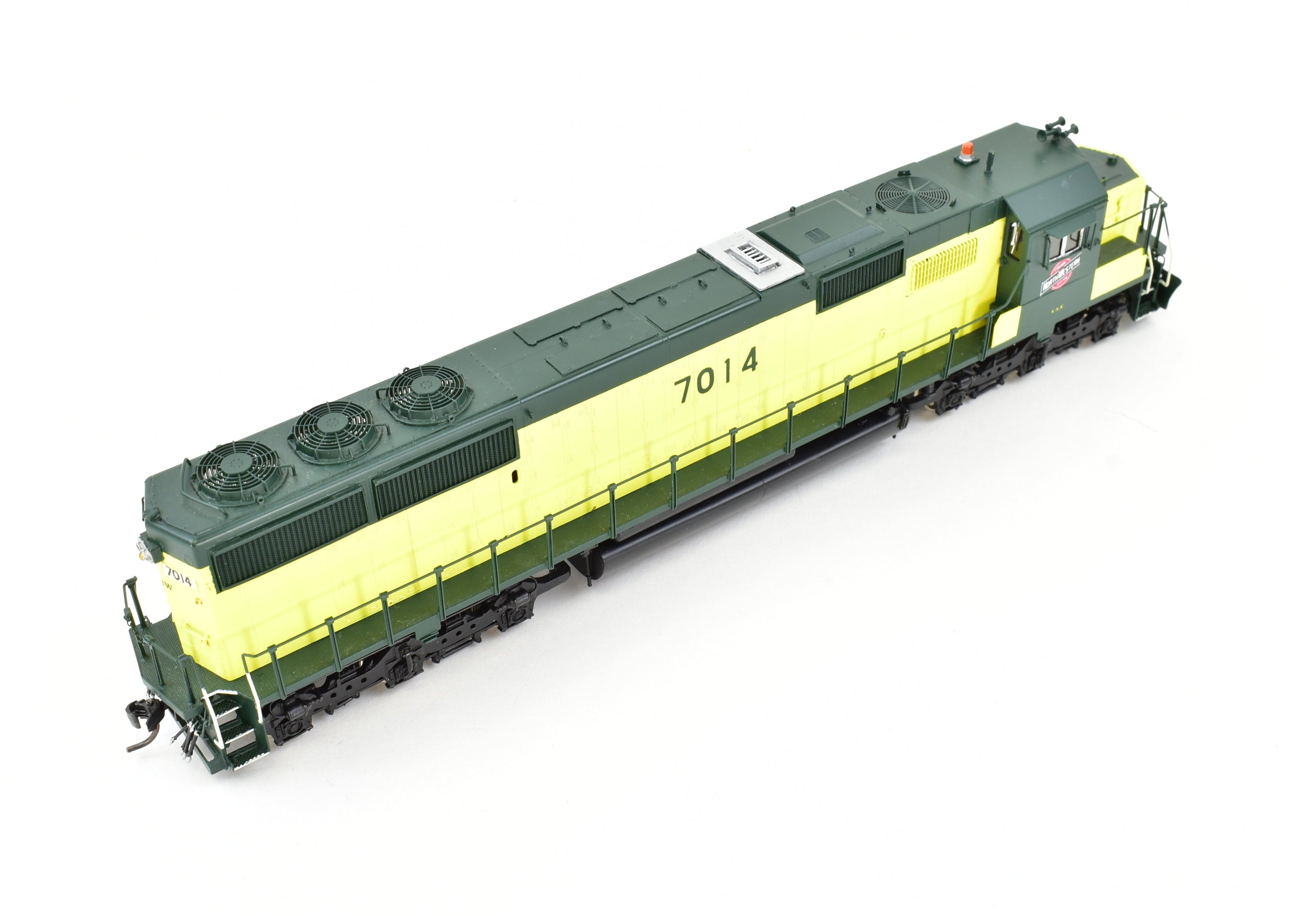 HO Scale Brass Locomotive Model by OMI - Overland Models, Inc., Missouri Pacific EMD SD50 Pro - Painted in Chicago & North Western Livery, Road Number 7014