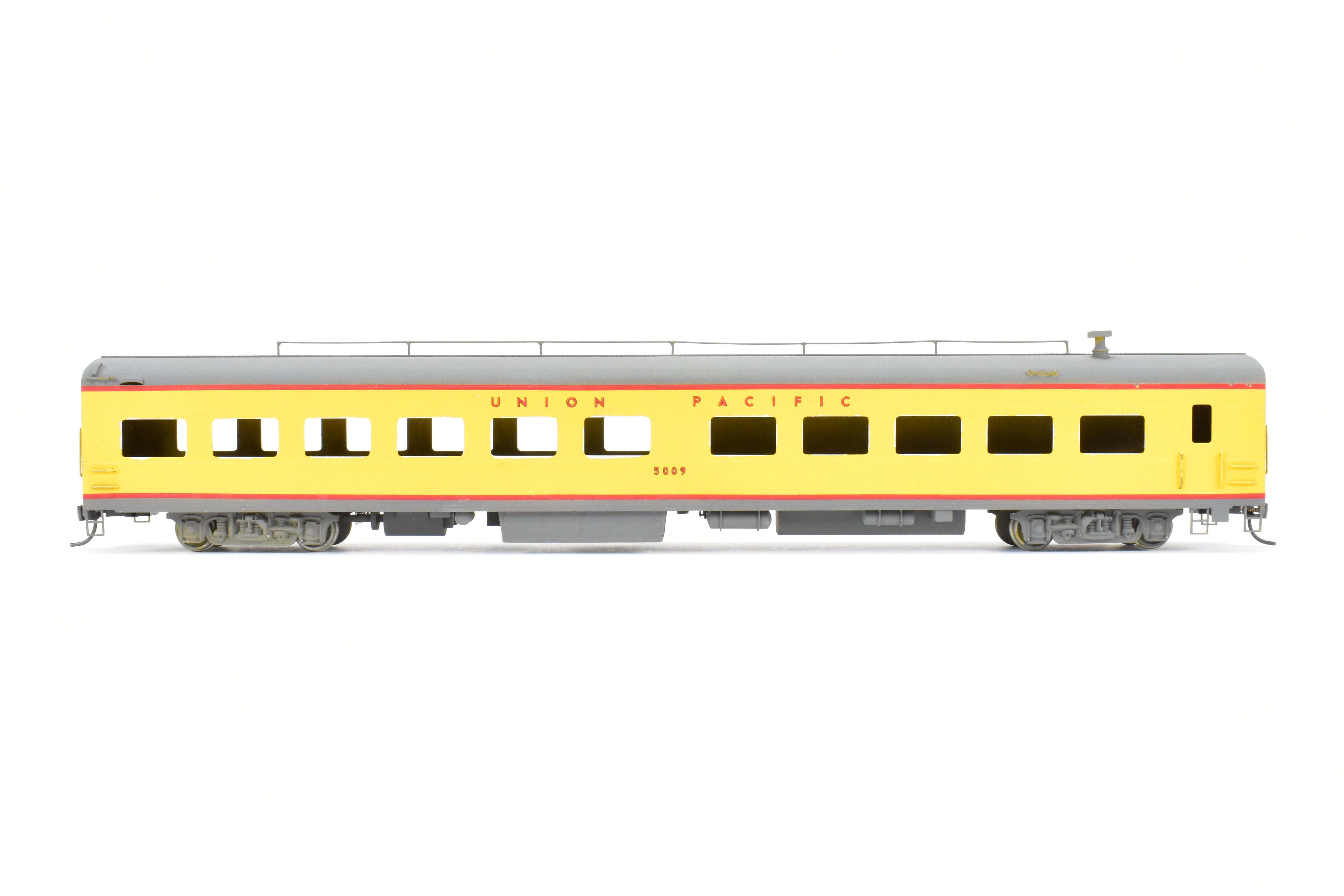 HO Scale Brass Model Train - S. Soho & Co. Union Pacific ACF #5009 Lunch Counter - Lounge Car