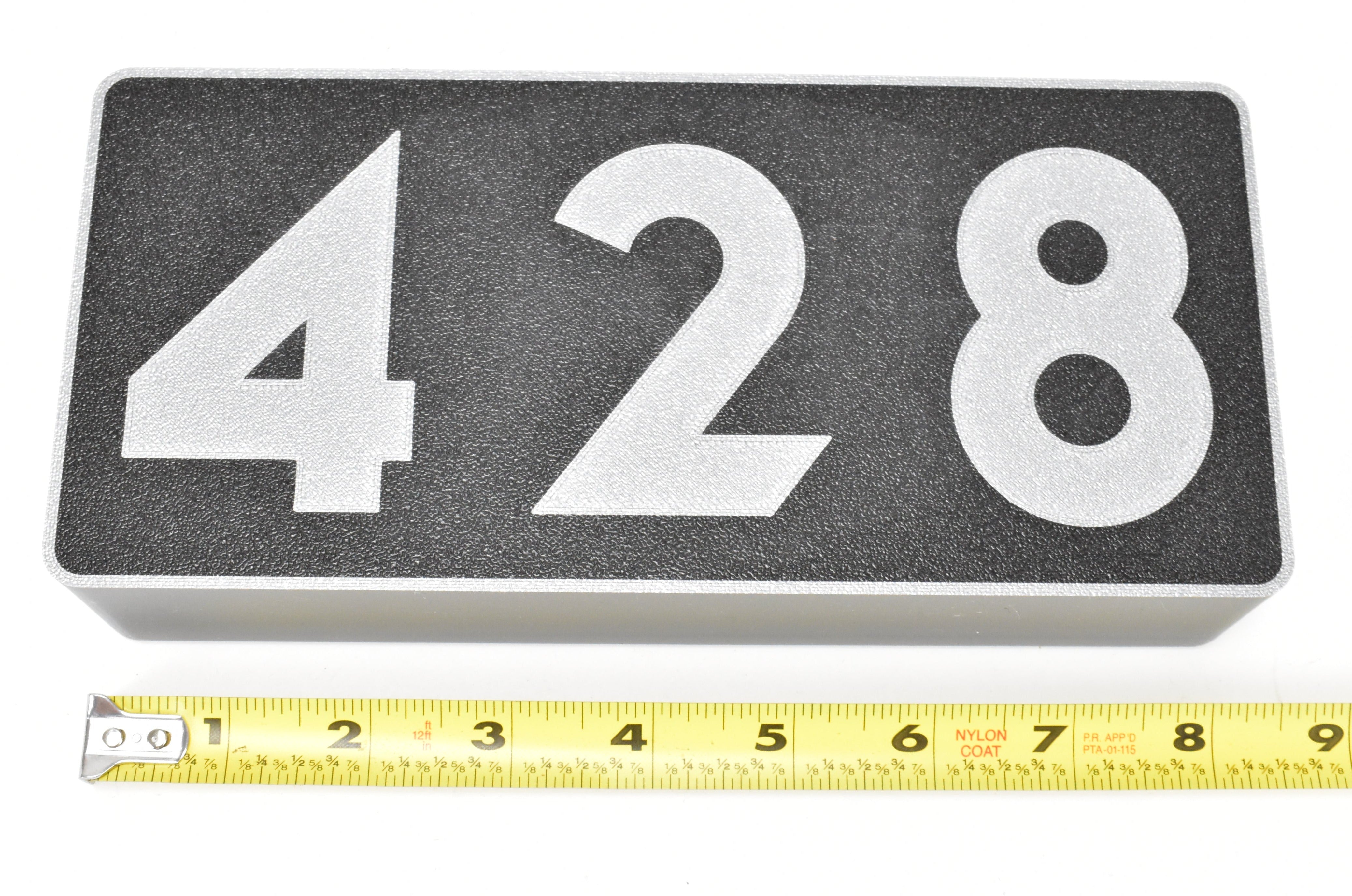 Customized 3D Printed and Illuminated Railway Sign - Union Pacific #428 Number Board for Desk or Workbench