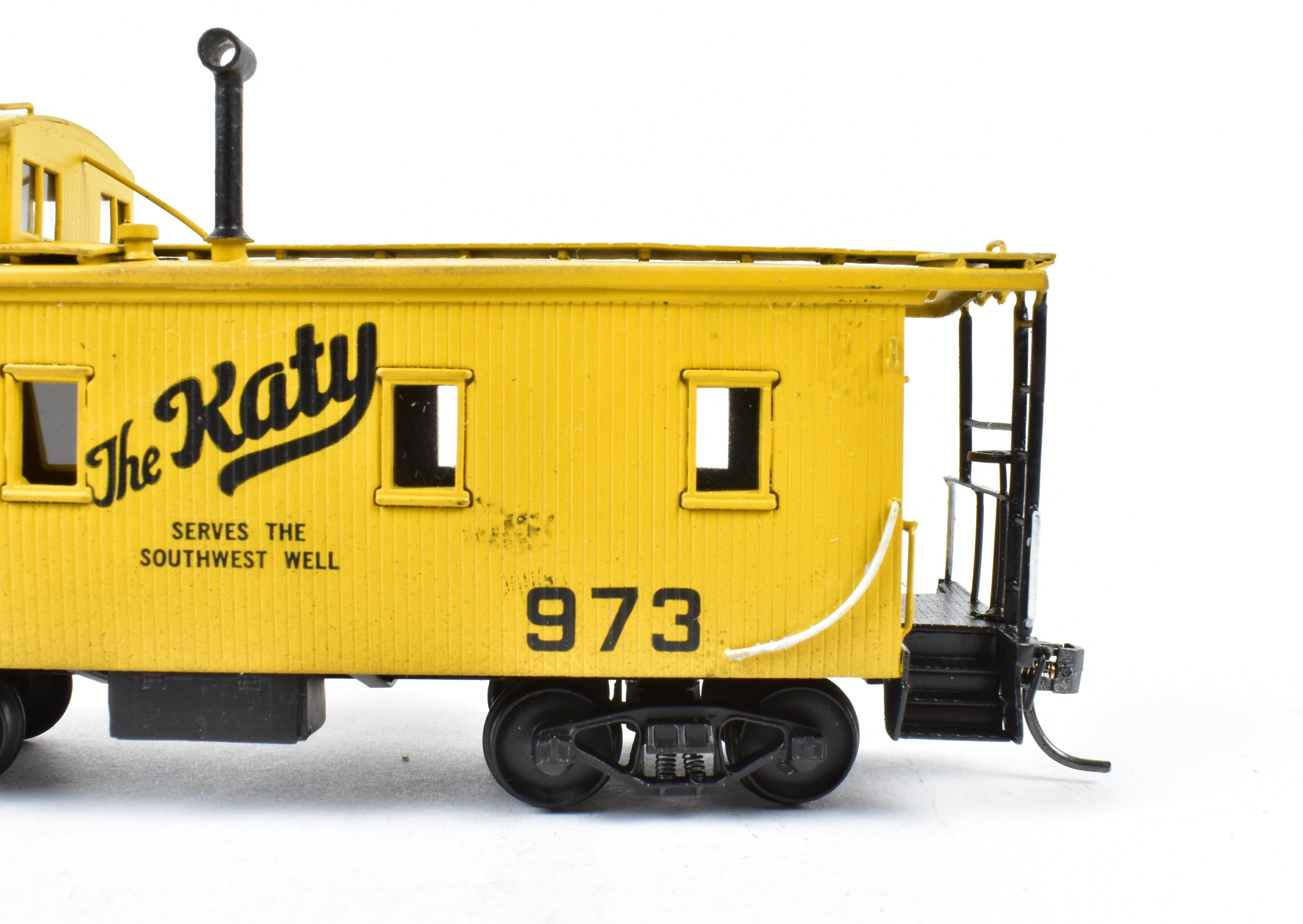Hallmark Models HO Brass Missouri Kansas Texas Katy Wood Sheathed Caboose, No Original Box