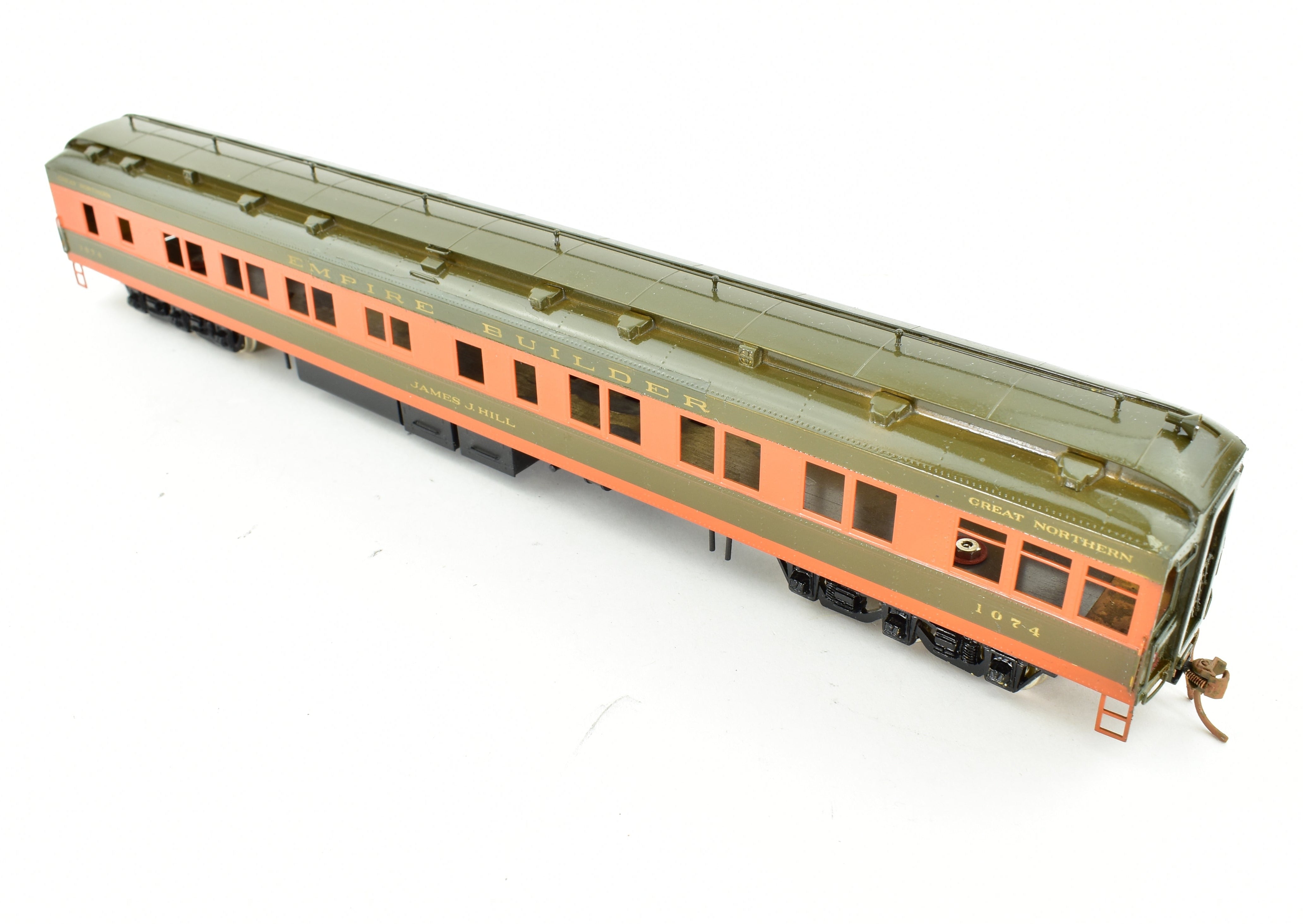 Custom Painted HO Brass S. Soho & Co. Great Northern #1147 Lounge Model