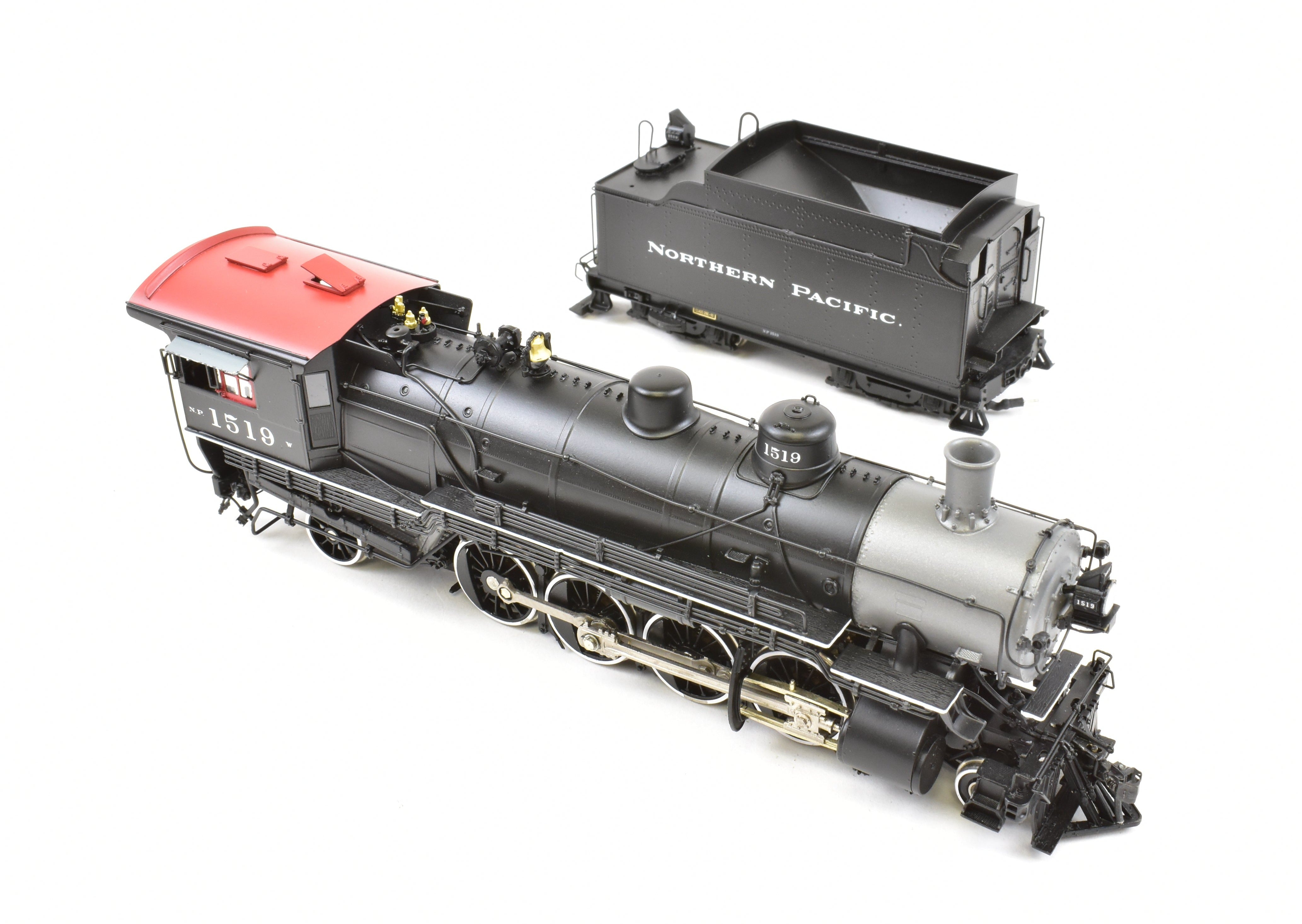 HO Scale Brass Northern Pacific Class W 2-8-2 Version 1A Painted Locomotive No. 1519 by W&R