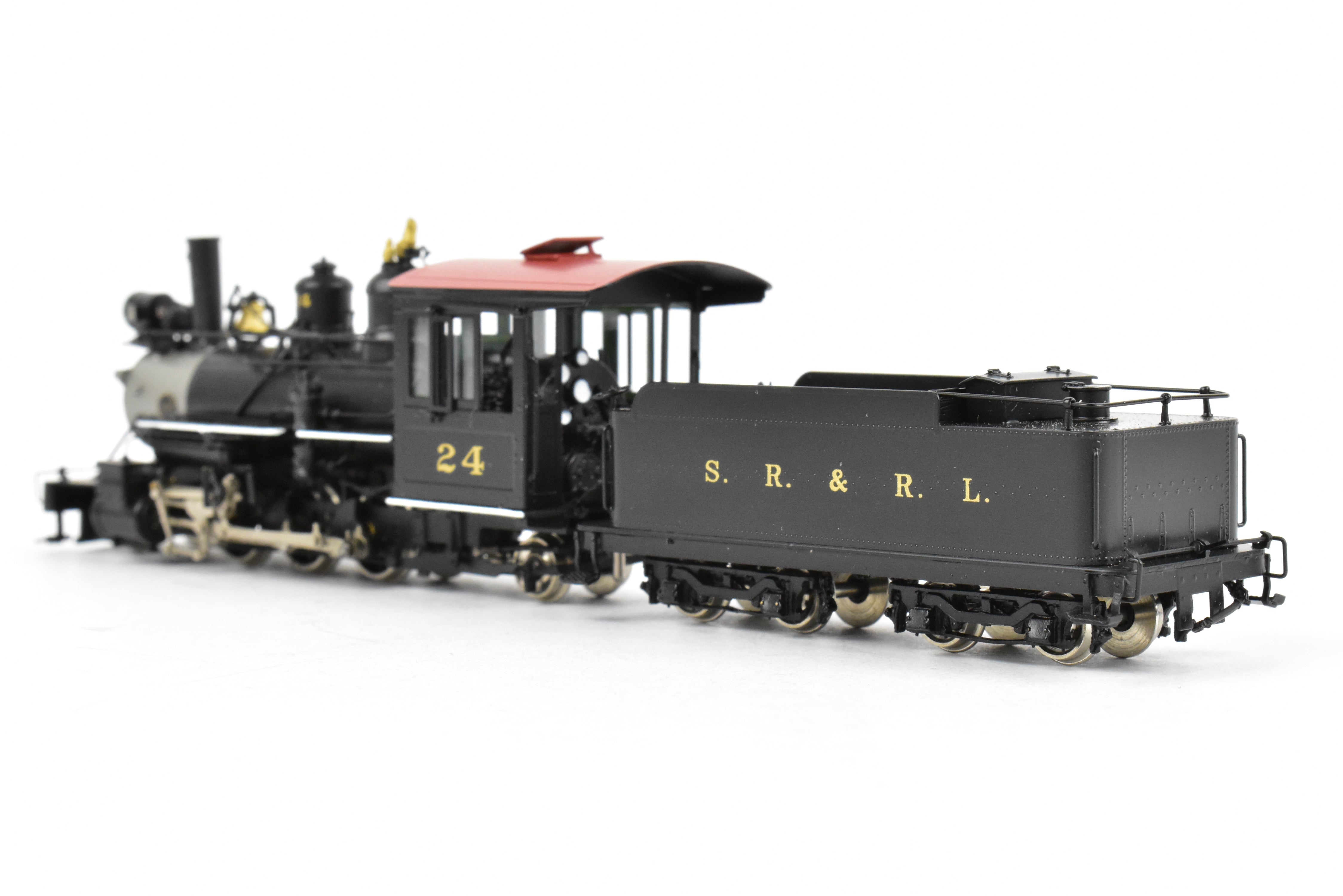 HOn30 Scale Brass Model Train & Trooper of Sandy River & Rangeley Lakes #24 2-6-2 FP - Ideal for Maine Narrow Gauge Enthusiasts
