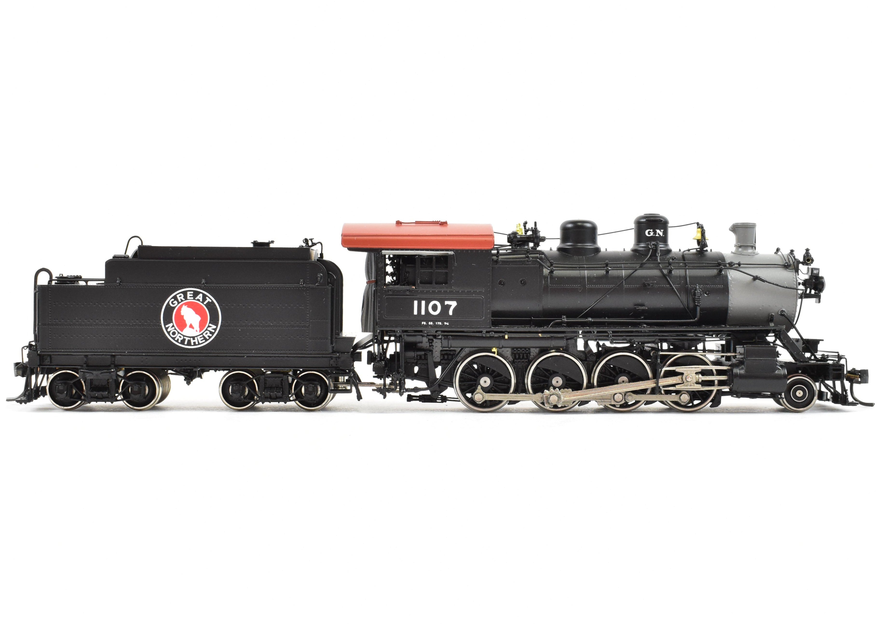 HO Scale Brass Steam Locomotive CON W&R Enterprises Great Northern F-5 2-8-0 FP No. 1107 Model