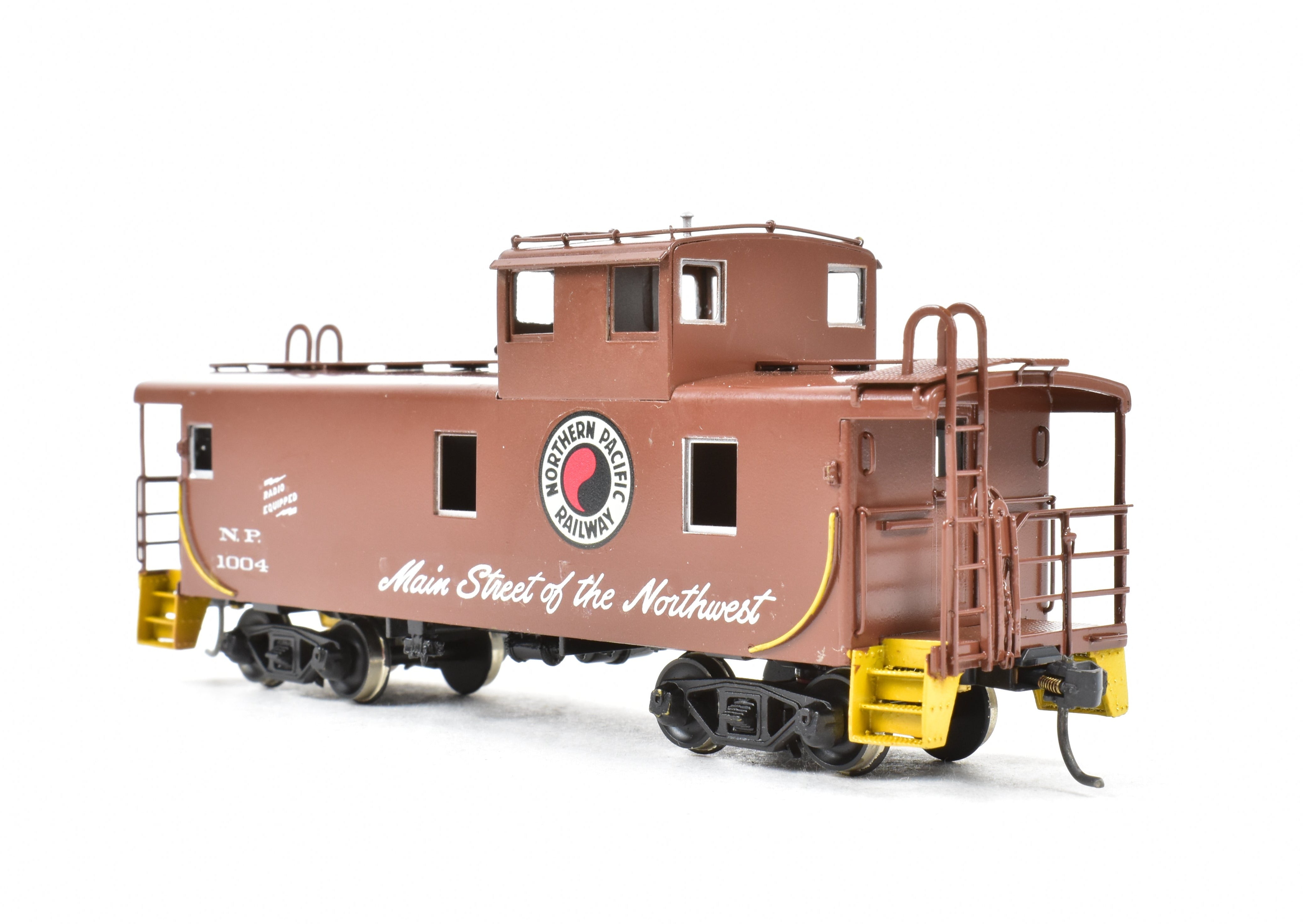 HO Scale Brass Model - Overland Models, Inc. (OMI) Northern Pacific Steel Caboose with Tall Cupola, CP No. 1004