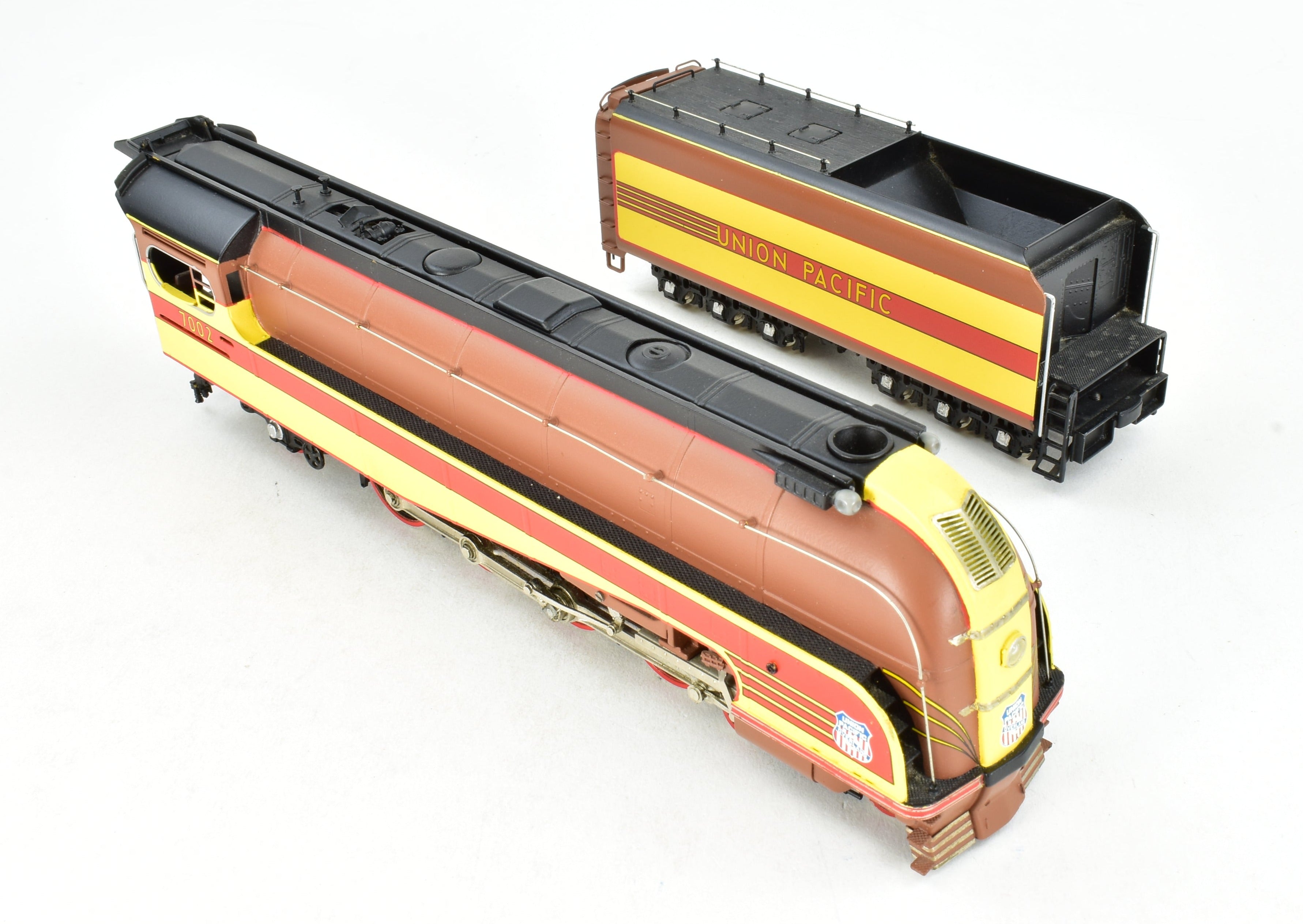 HO Scale Brass Union Pacific 4-8-2 FP Steam Locomotive Model, Key Imports UP No. 7002 Forty Niner