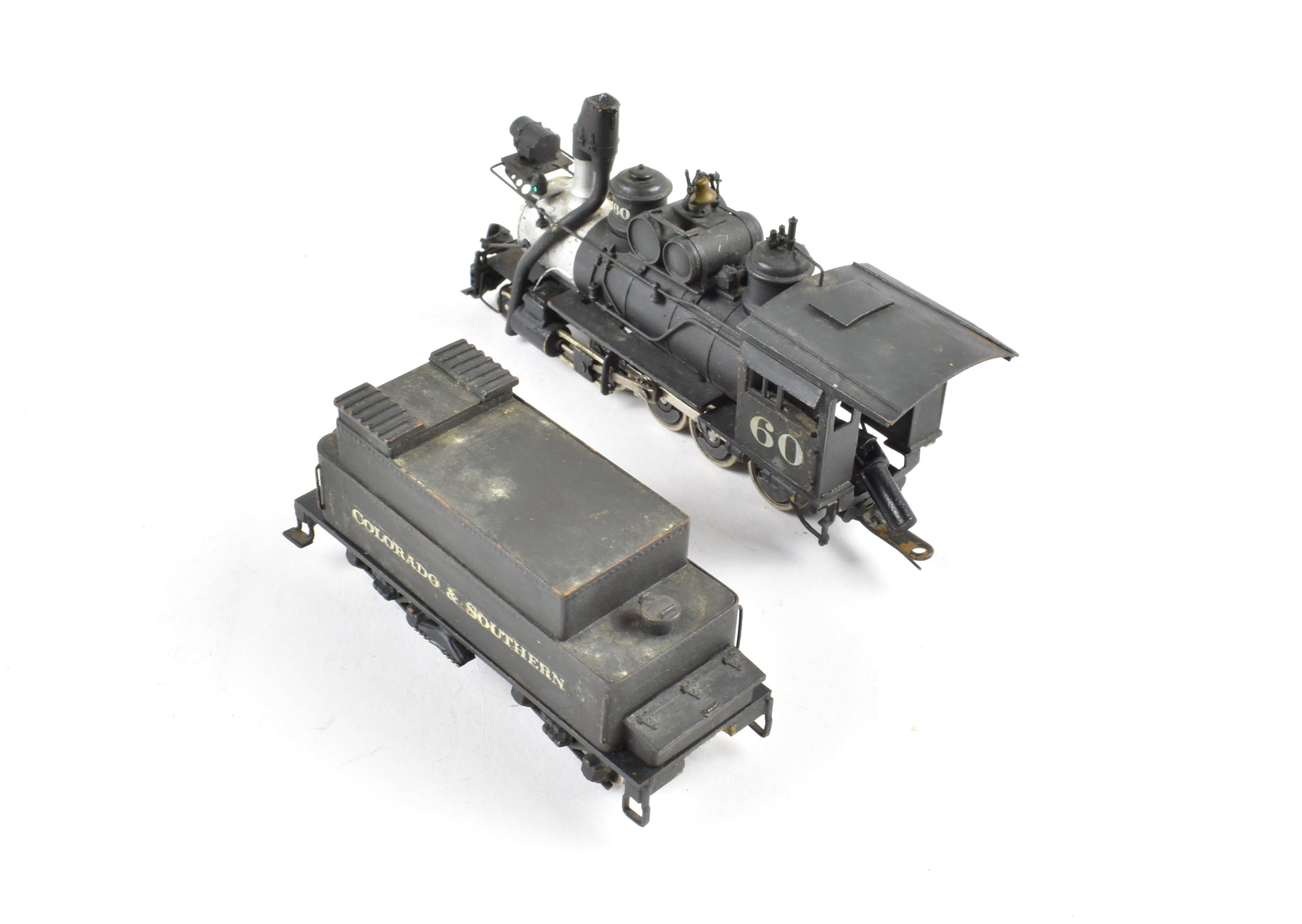 HOn3 Scale Brass Pacific Fast Mail (PFM) Model Train - United C&S - Colorado & Southern #60 2-8-0 Custom Painted Locomotive