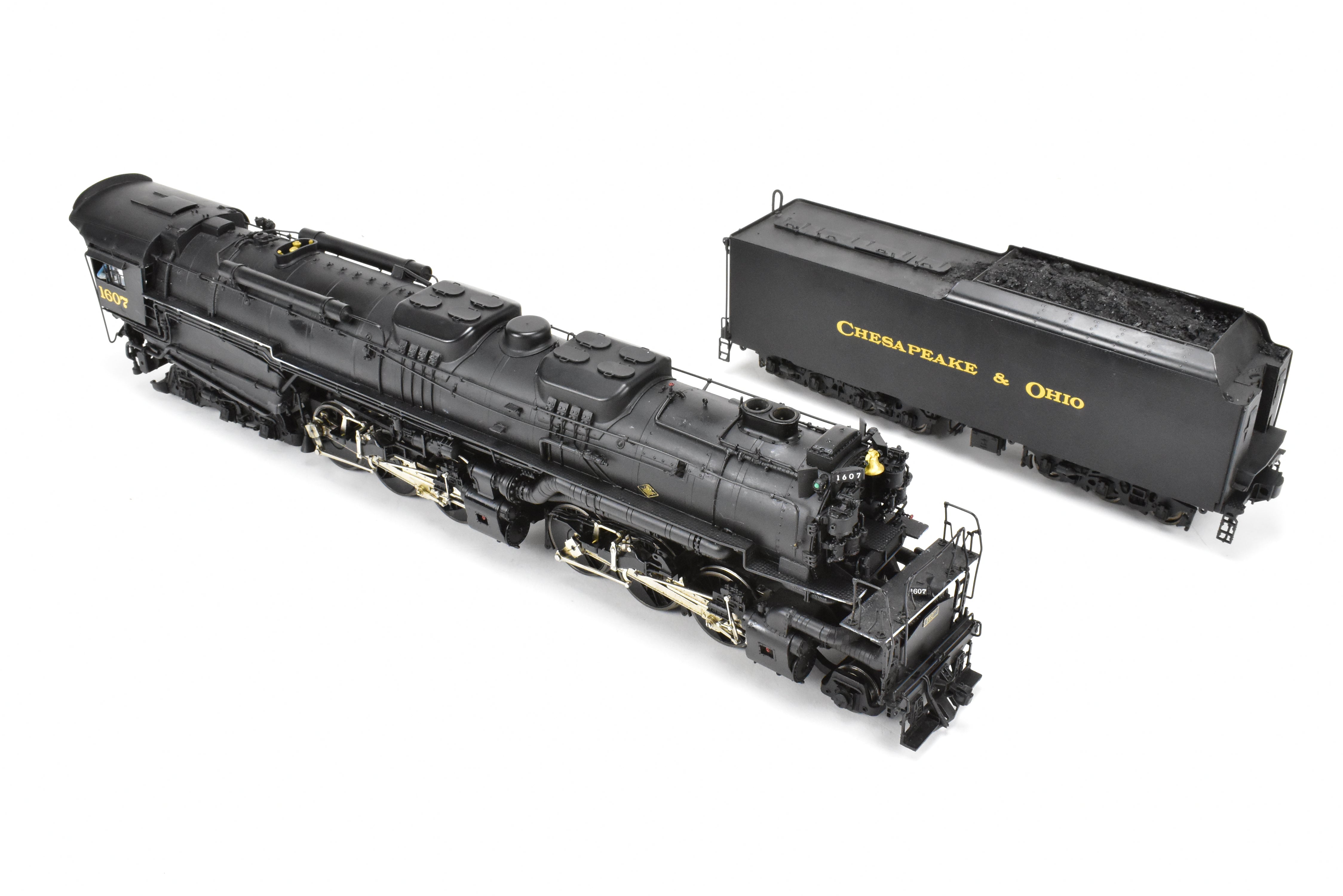 O Scale Brass Model Train - Sunset Models 3rd Rail Division Chesapeake & Ohio Allegheny Class H8 2-6-6-6 2-Rail F/P Locomotive #1607