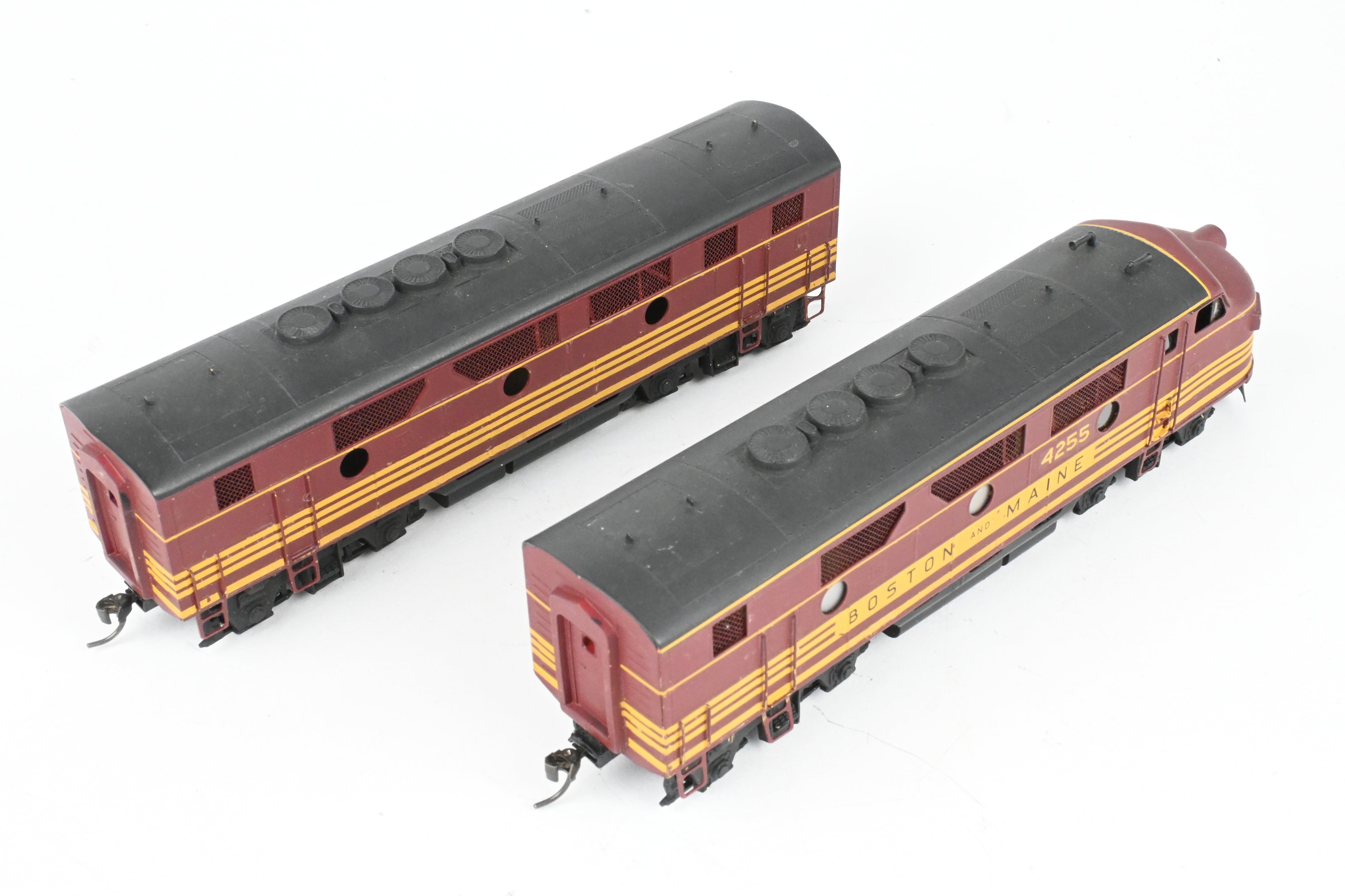 HO Scale Brass Hallmark B&M Boston & Maine EMD F3 A/B Set - Powered A, Unpowered B