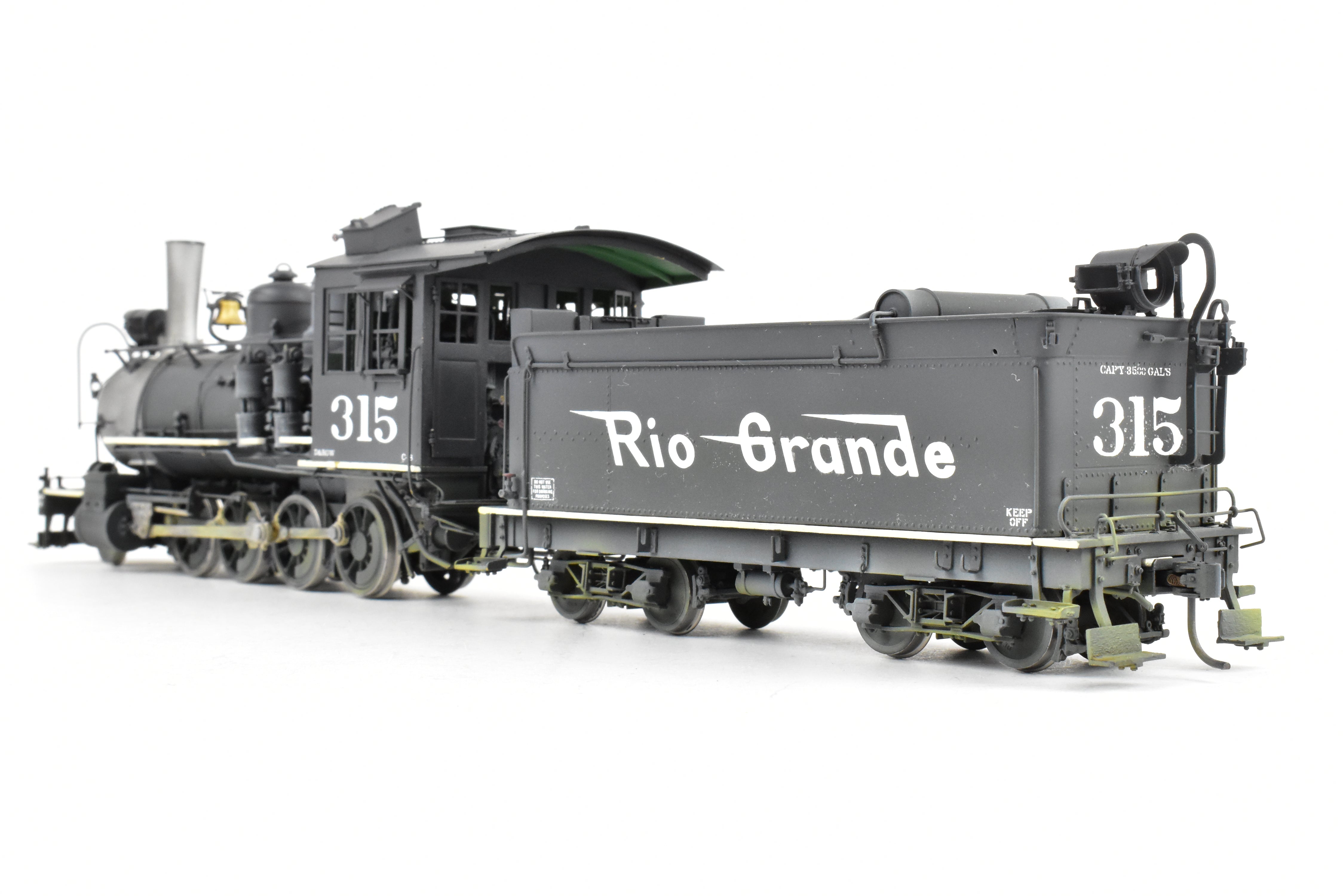 Brass OMI - Overland Models D&RGW C-18 2-8-0 #315 Weathered 1940s Switching Locomotive