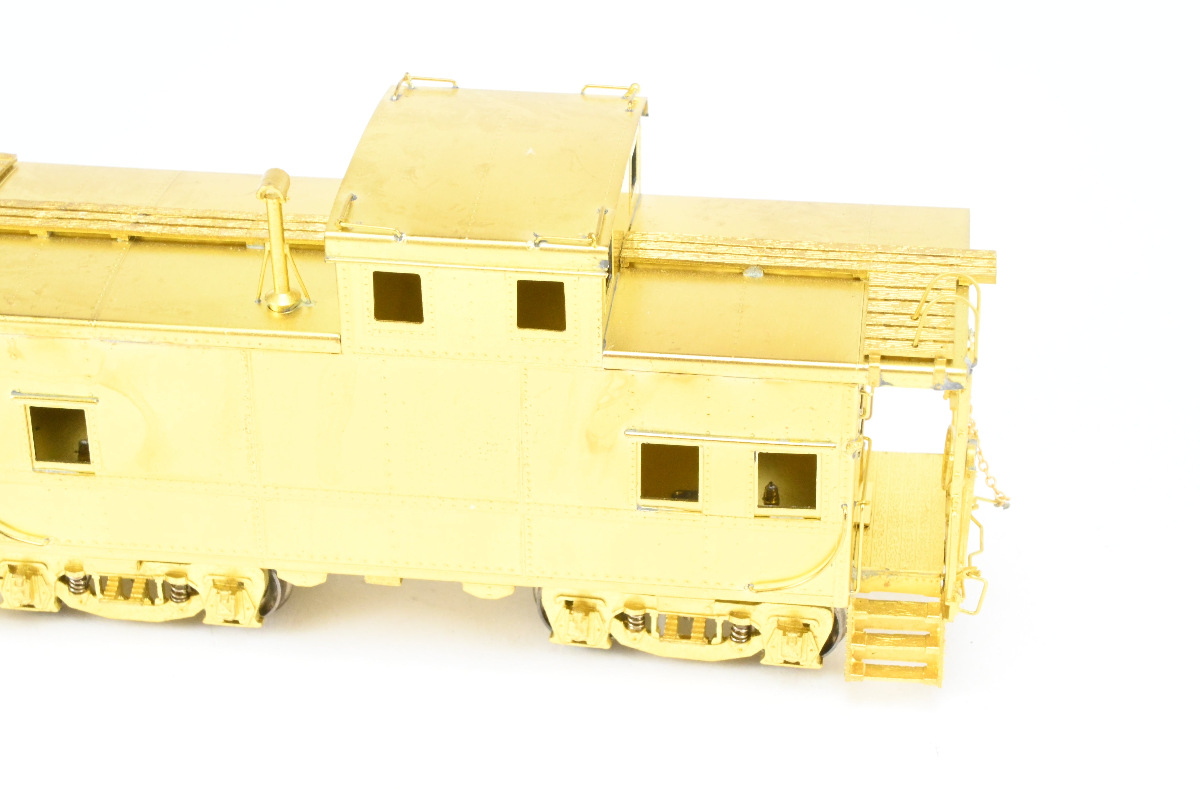 HO Scale Brass OMI - Overland Models, Inc. Erie Railroad Offset Cupola Caboose Models of Nos. C - 110 - 169 Riveted Design with Belt Rail from the 1951 Era