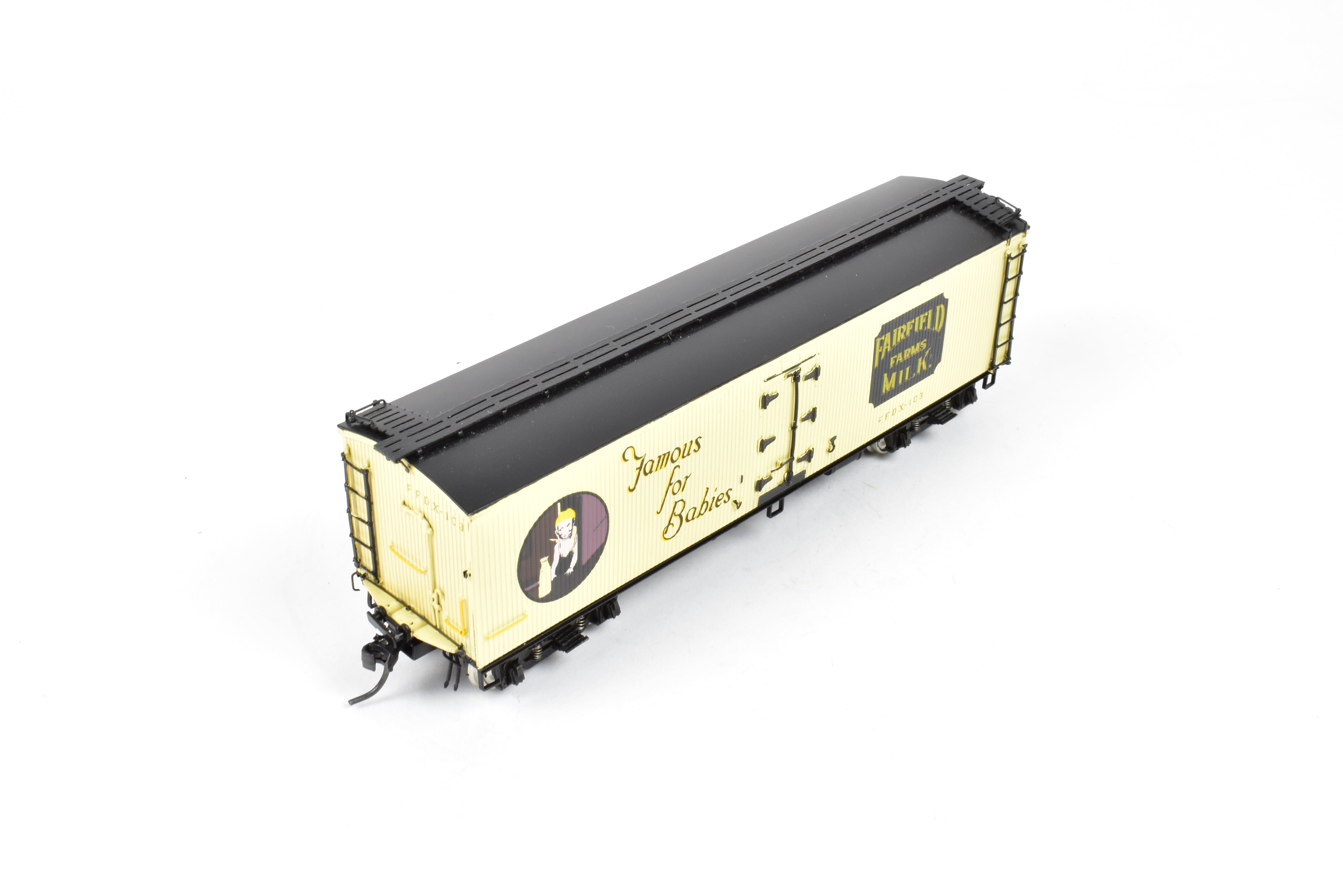 HO Scale Brass PSC Precision 41' Round Roof Milk Tank Car by Fairfield Farms