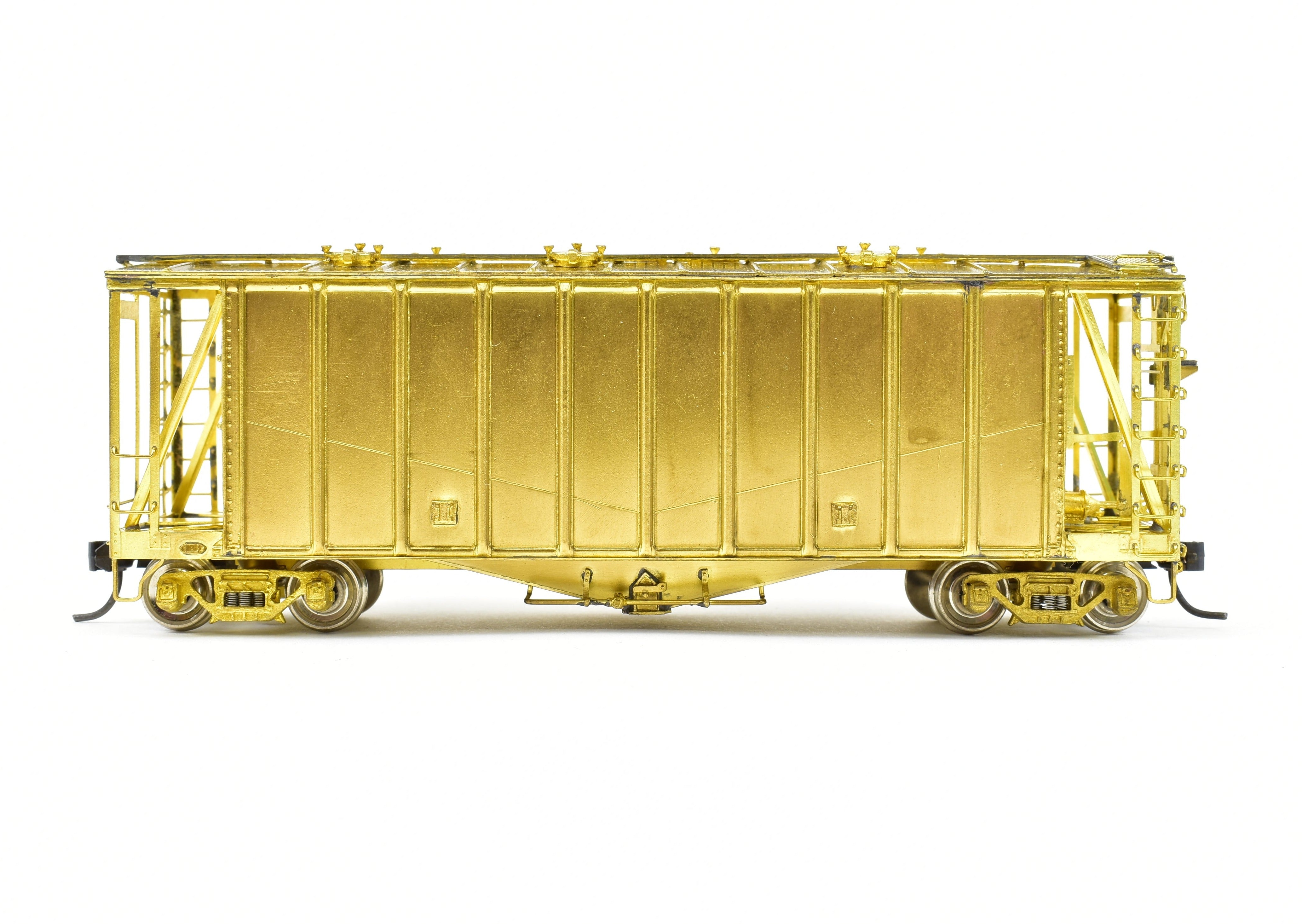 HO Scale Brass Airslide Covered Hopper Model by Overland Models, Inc. for Various Roads