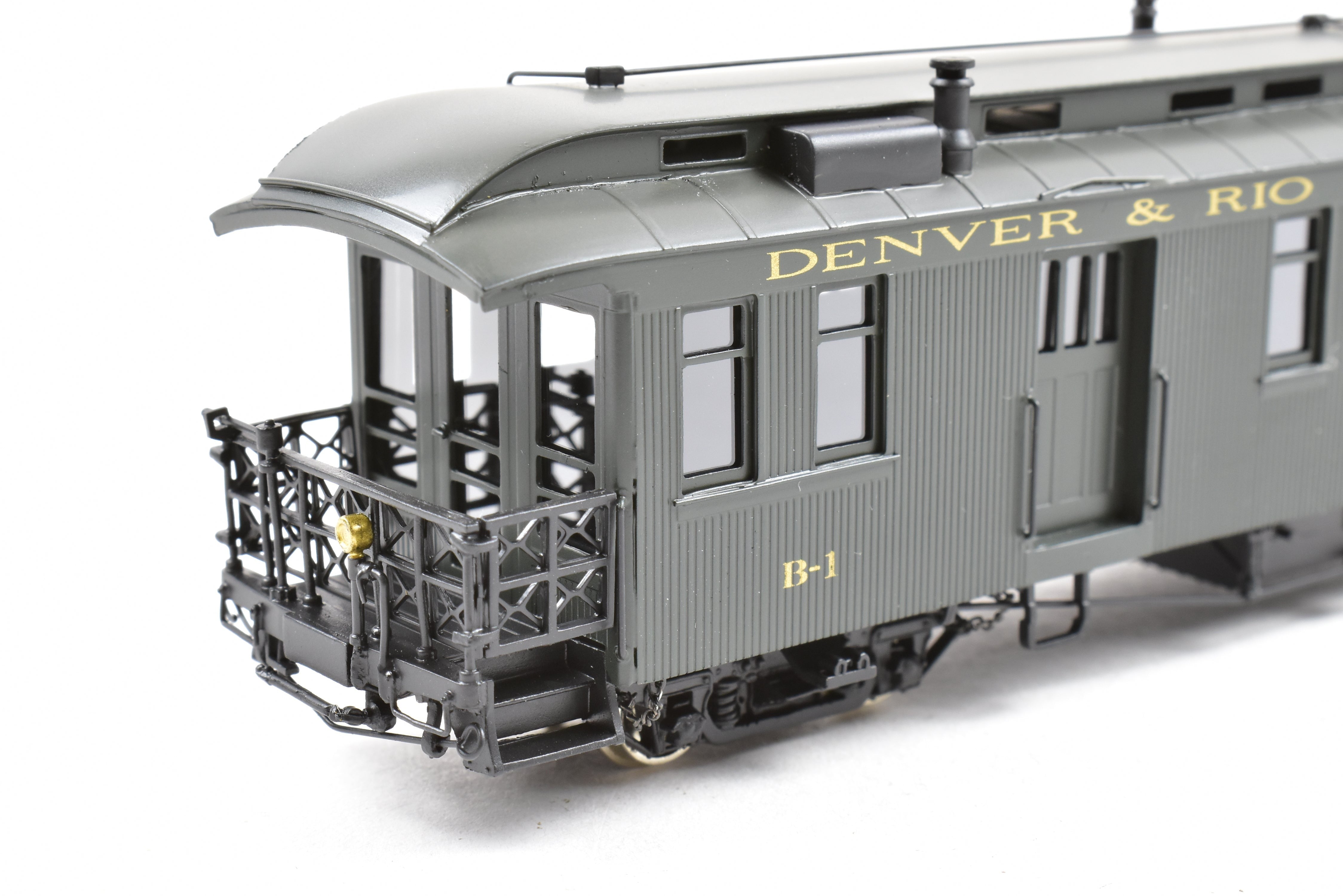 1999 HOn3 Brass Berlyn D&RGW Denver & Rio Grande Western B-1 FP Business Car Model