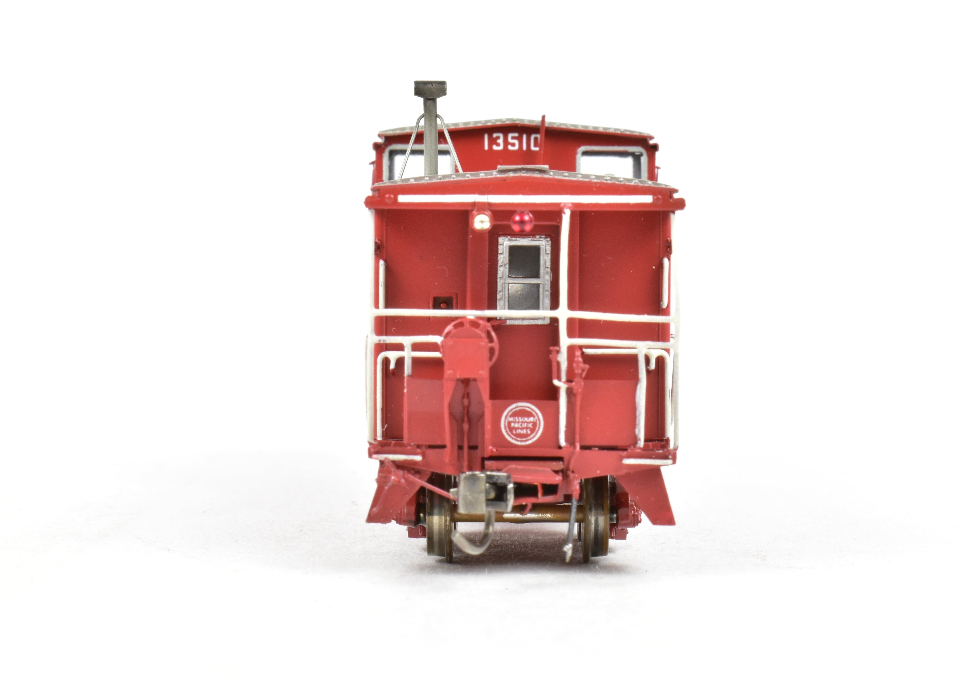 HO Scale Brass OMI Missouri Pacific International W-V Caboose, Pro-Painted & Weathered