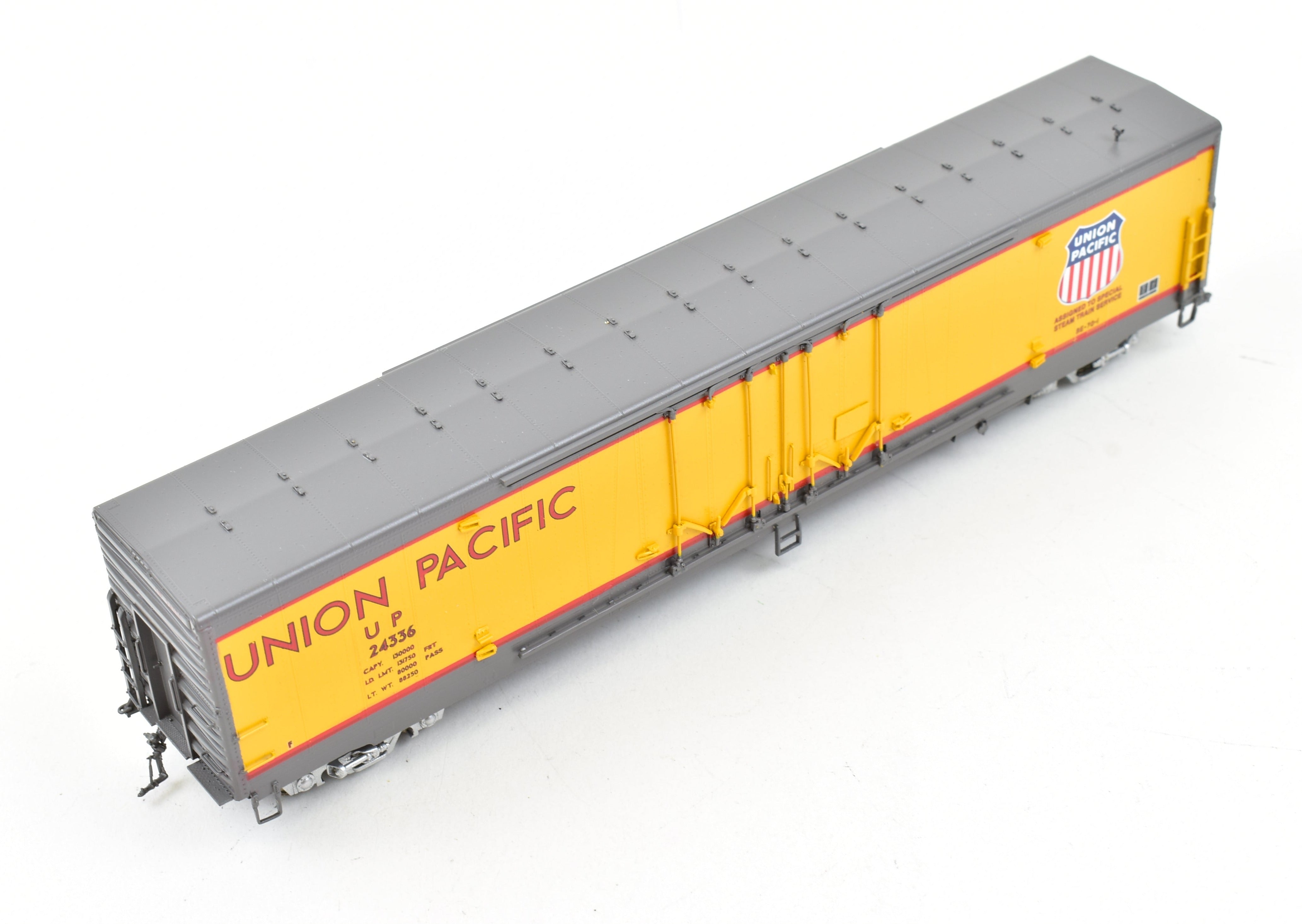 HO Scale Brass Overland Models, Inc. Union Pacific Steam Train Service Car FP (OMI - Overland Models, Inc., 1997 Run)