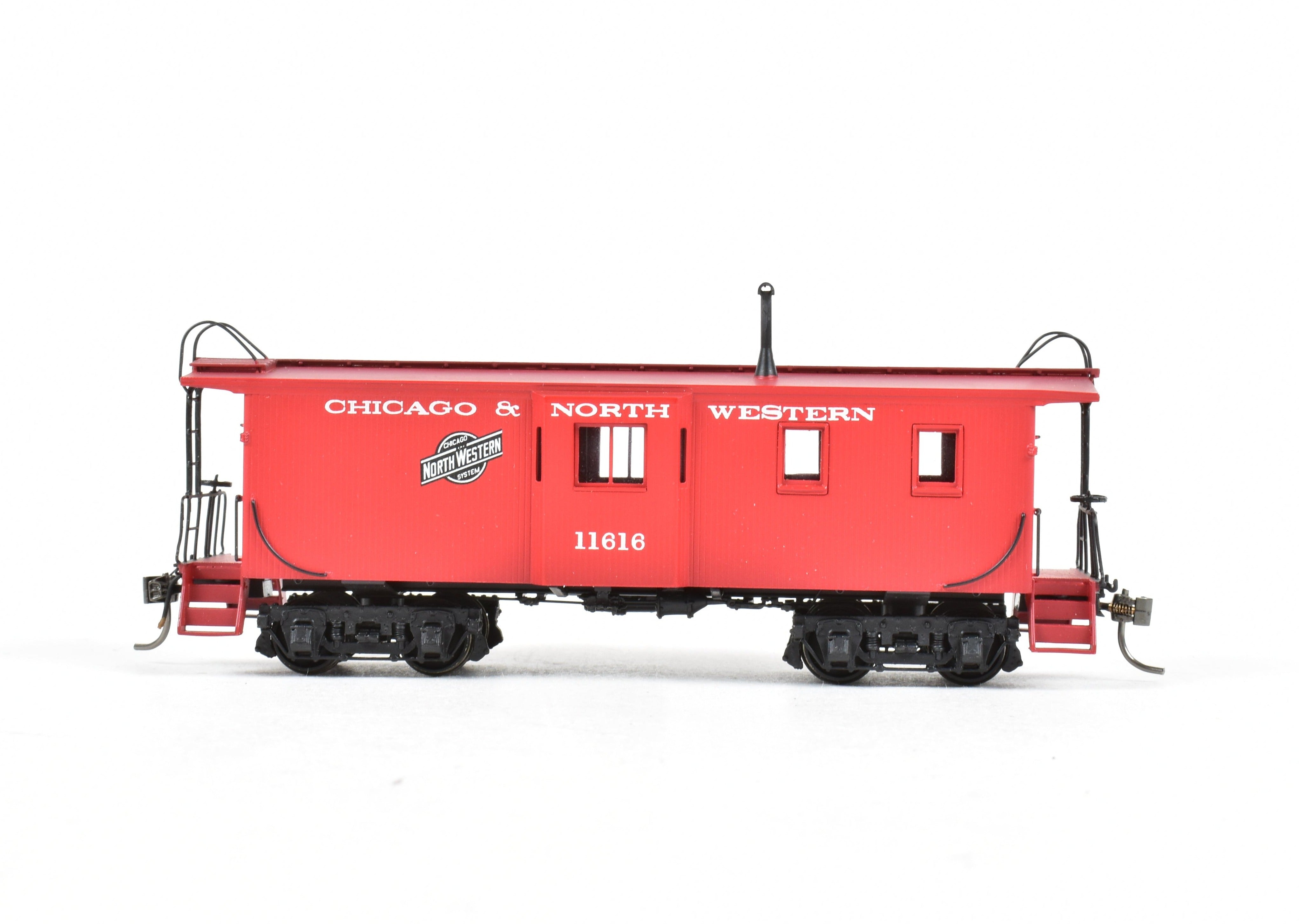 HO Brass DVP Chicago and North Western Bay Window Caboose FP 1996 Model
