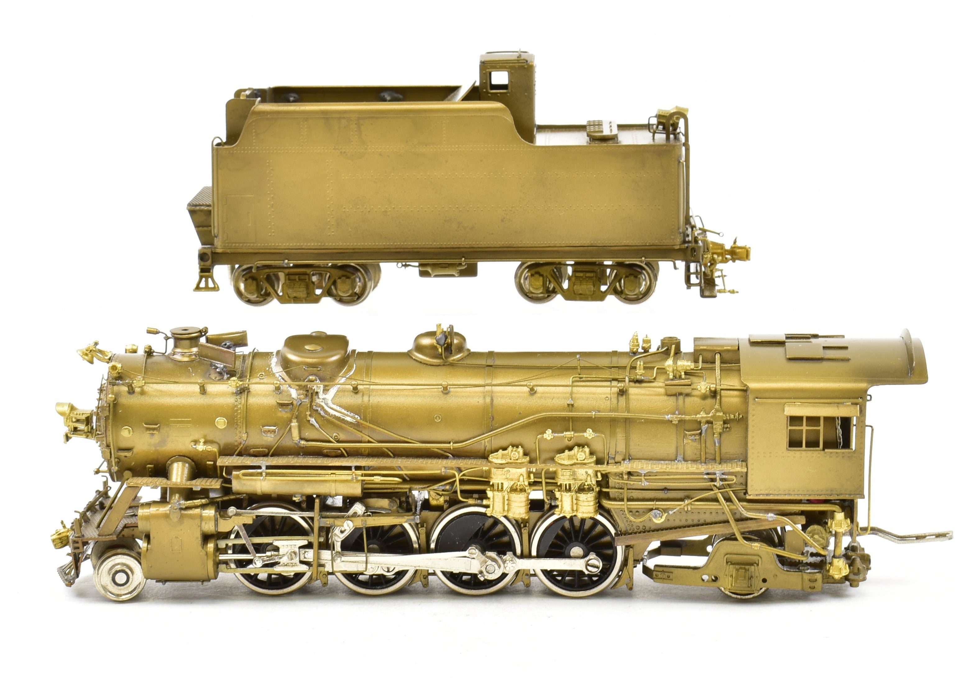HO Scale Brass Hallmark Models Missouri Pacific 1400 Series 2-8-2 Mikado Steam Locomotive Model
