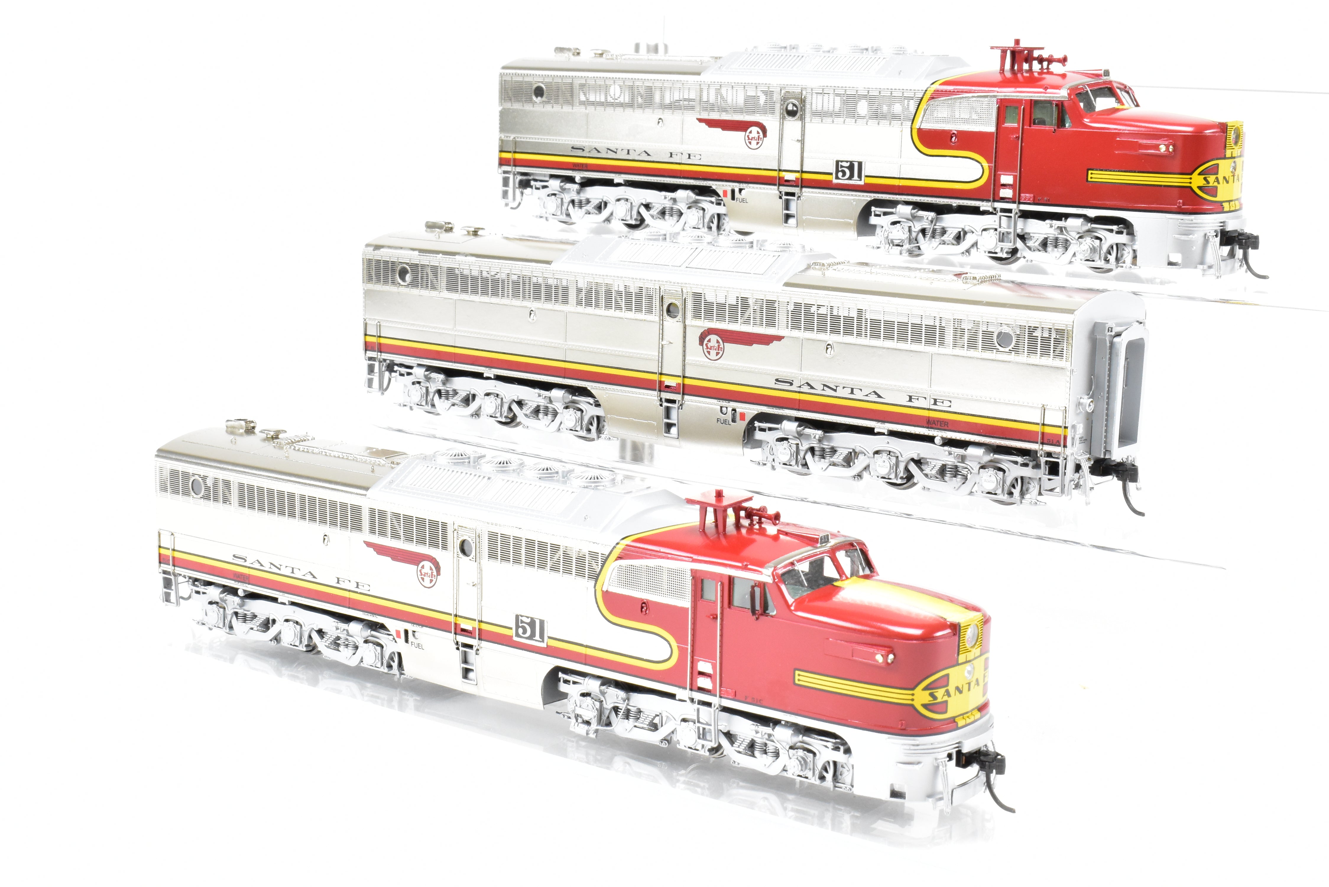 HO Brass OMI AT&SF Santa Fe ALCO PA-1/PB-1/EMD Repowered FP Set #51L/#51A/#51C