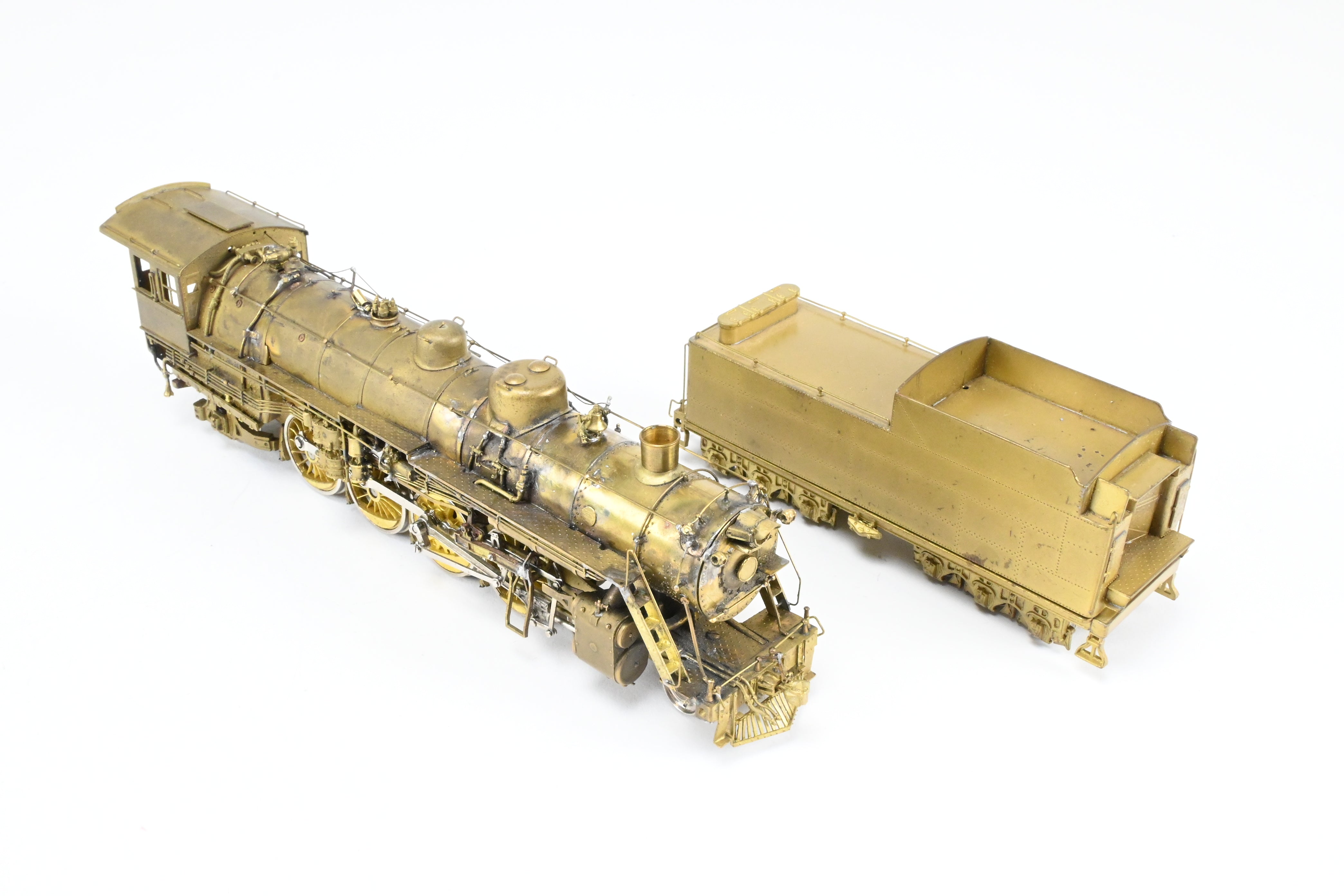 HO Scale Brass Model Train - Overland Models CB&Q - Burlington Route B-1A 4-8-2 Custom Modified by Joe G. Collias