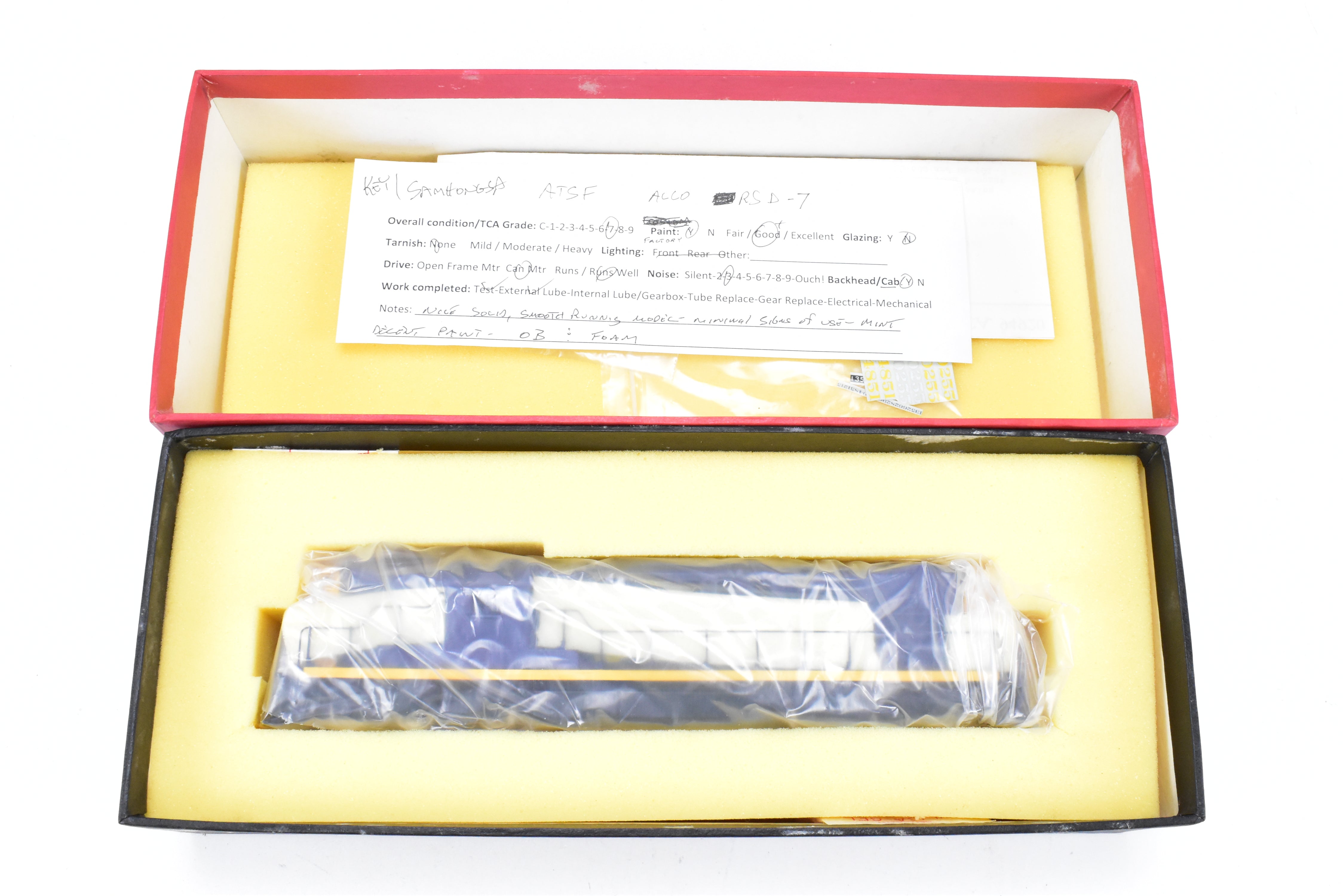 HO Brass Key Imports ATSF Santa Fe RSD - 7 Hi - Hood Un - numbered Model CS #69