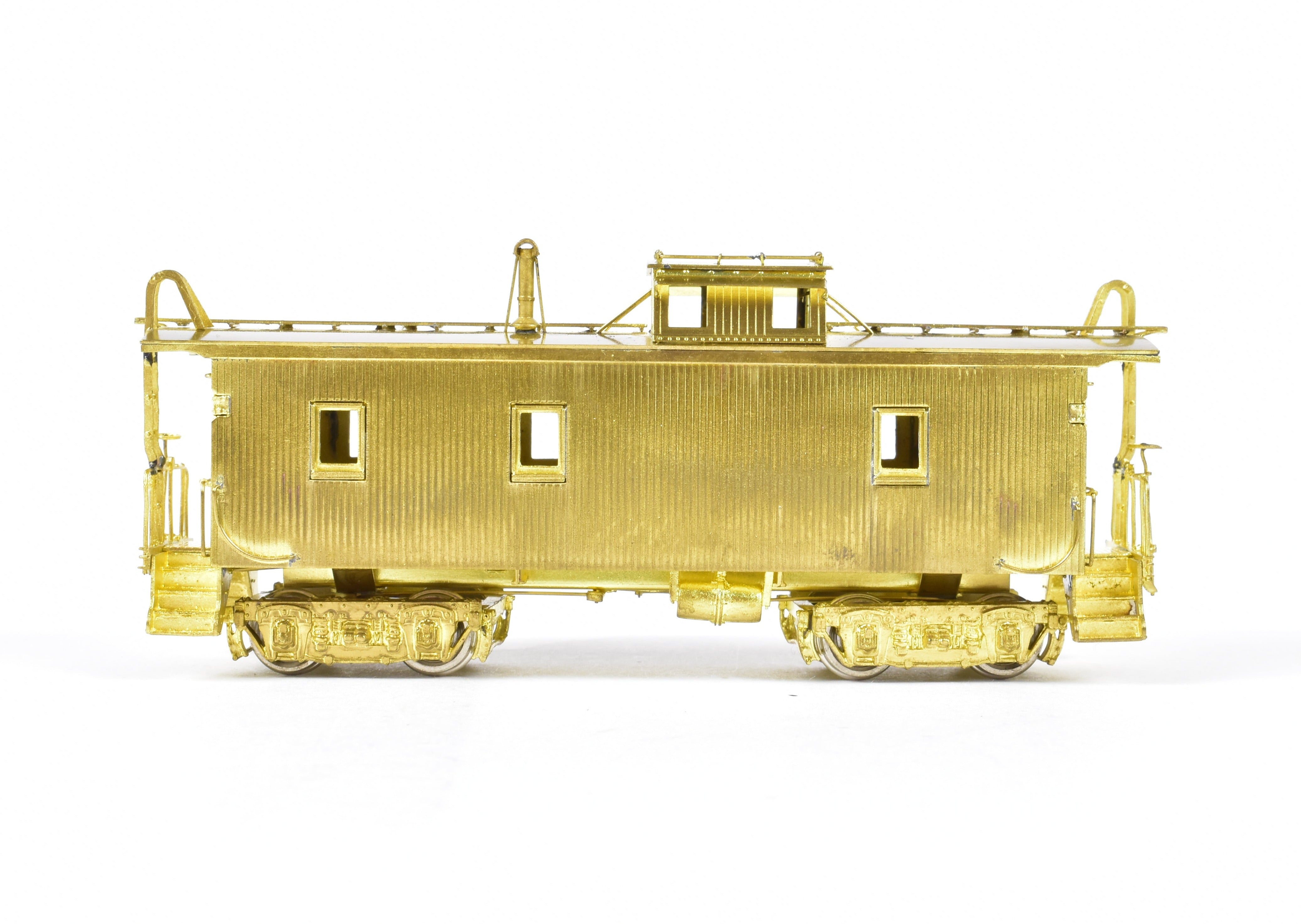 HO Scale Brass Union Pacific CA-1 Wood Caboose Model by OMI - Overland Models, Inc. with Original Ends and Wood Beam Trucks