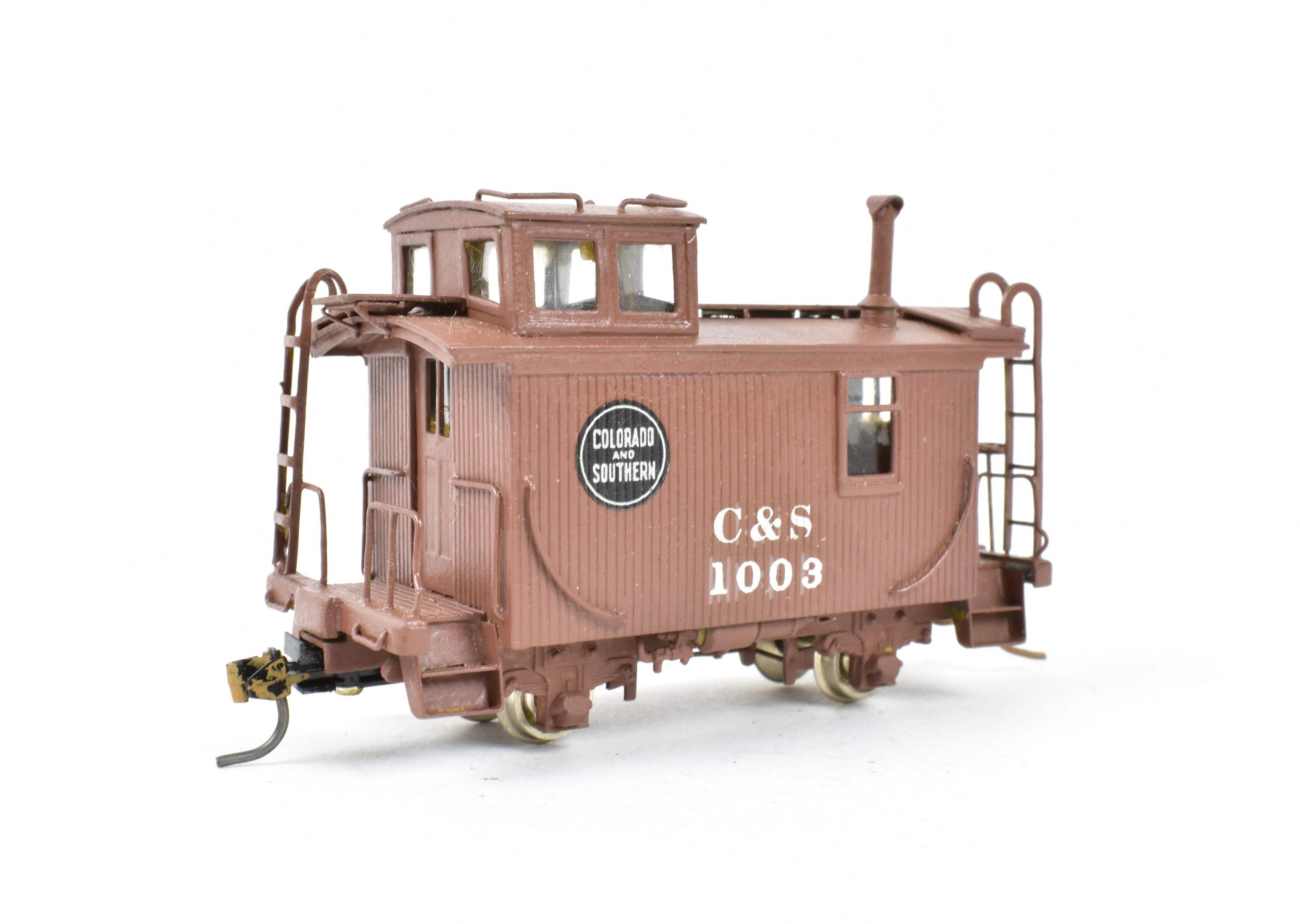 HOn3 Custom Painted NJ Brass 2-Axle Caboose #1003 - Colorado & Southern