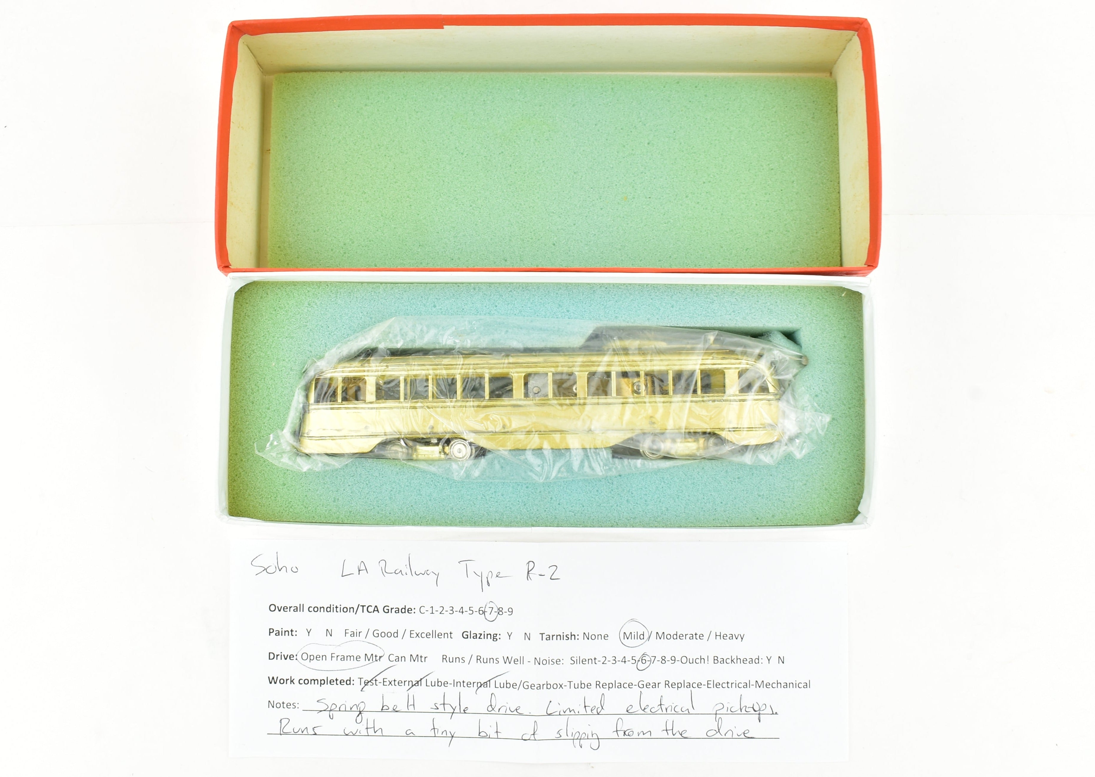 HO Scale Brass Los Angeles Railway Type P - 2 PCC Streetcar by S. Soho & Co.