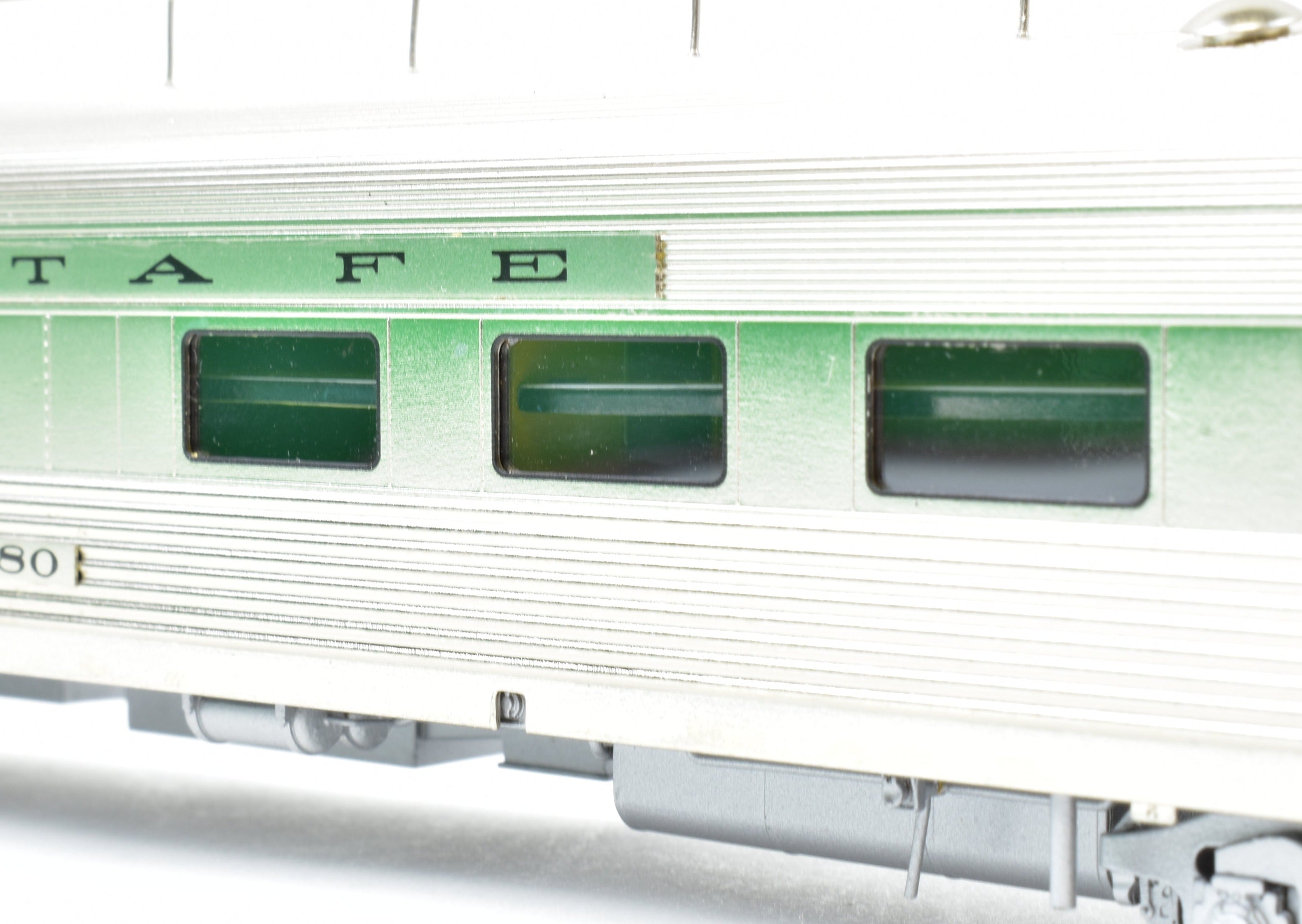 HO Scale Brass ATSF - Santa Fe Baggage Dorm Car #3480 by Overland Models
