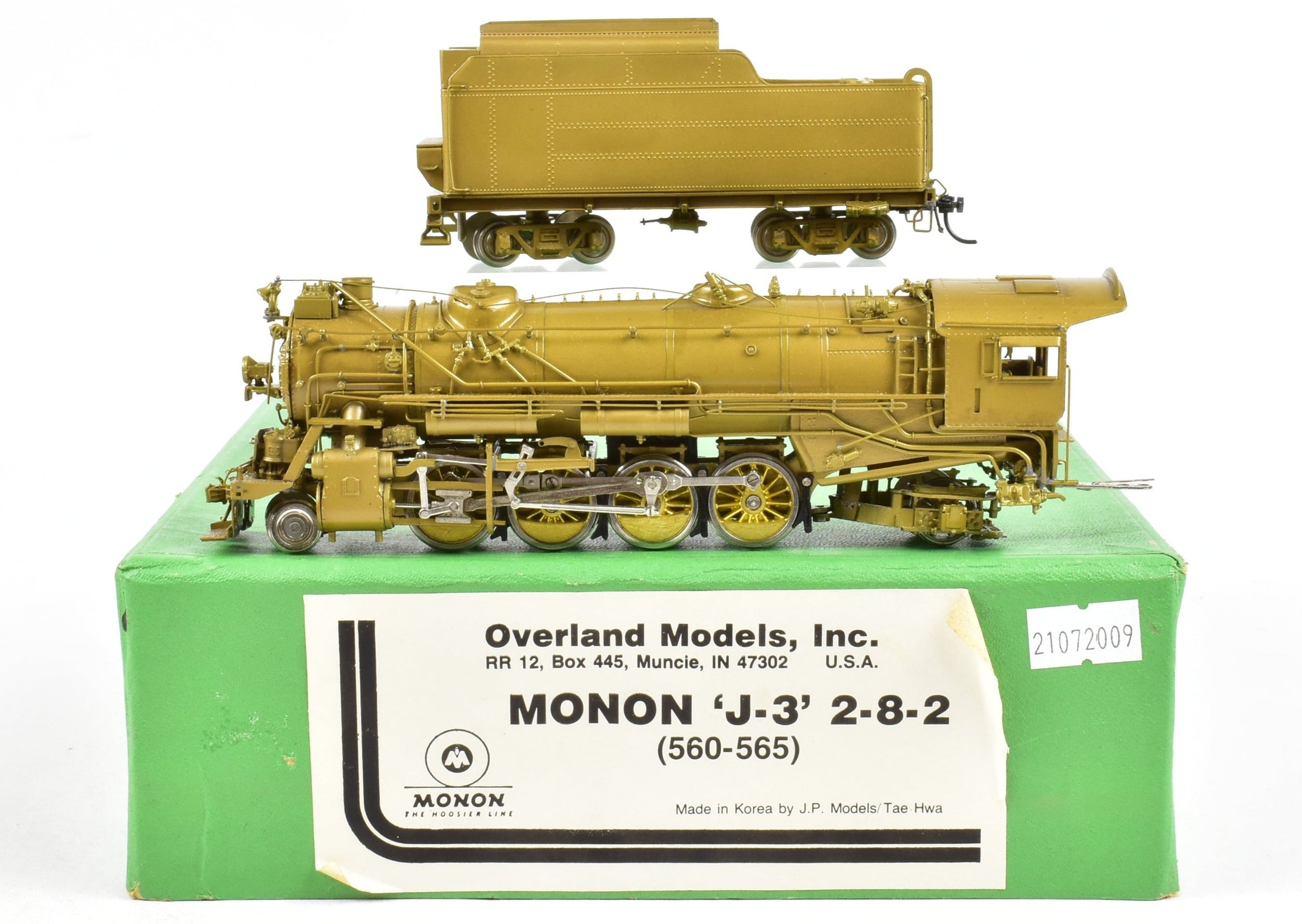HO Brass OMI Monon J-3 2-8-2 Mikado Locomotives No. 560 - 565 by Overland Models