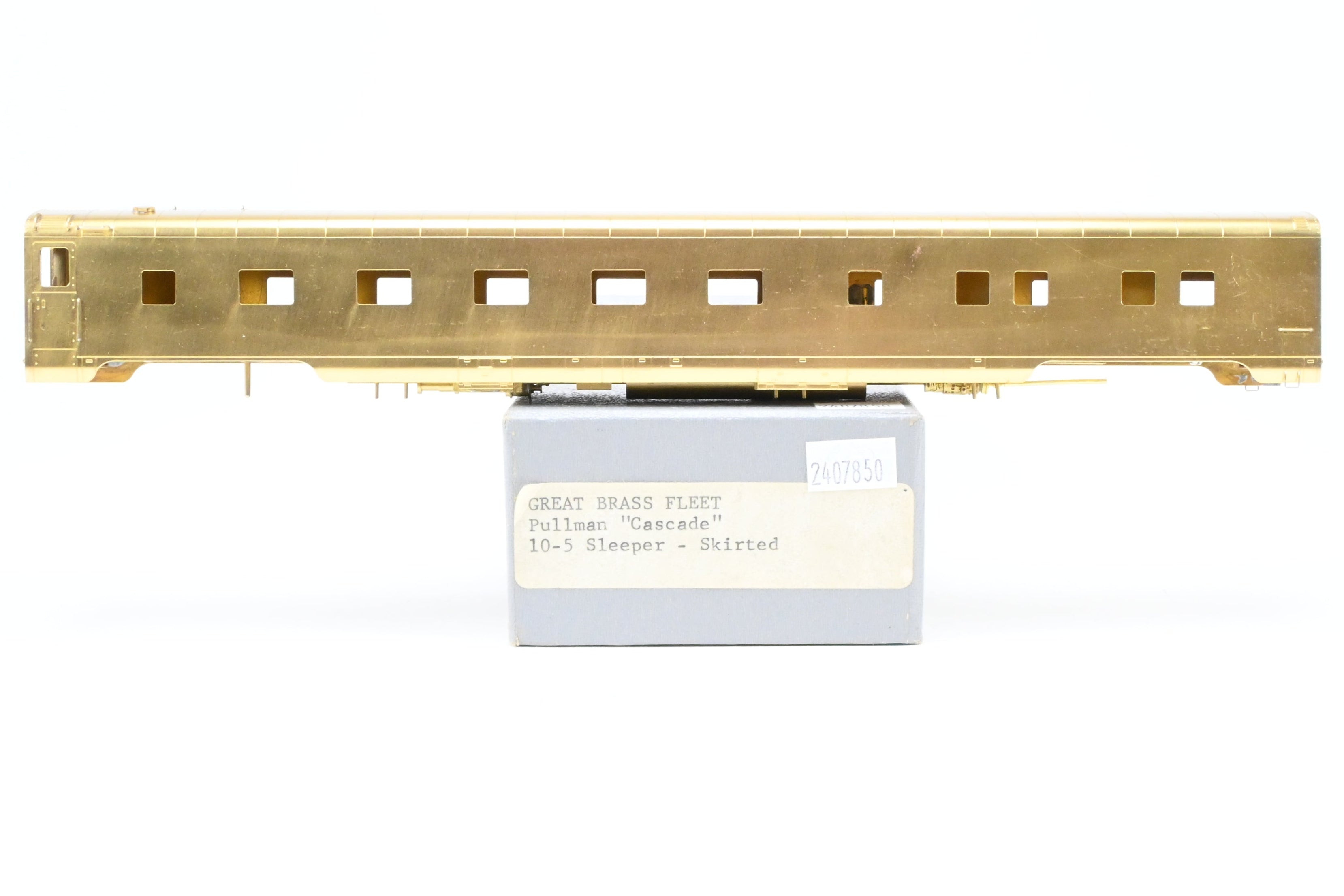 HO Scale Brass Model Train - New York Central Pullman 10 - 5 Sleeper Cascade Series Skirted Version without Trucks from Great Brass Fleet