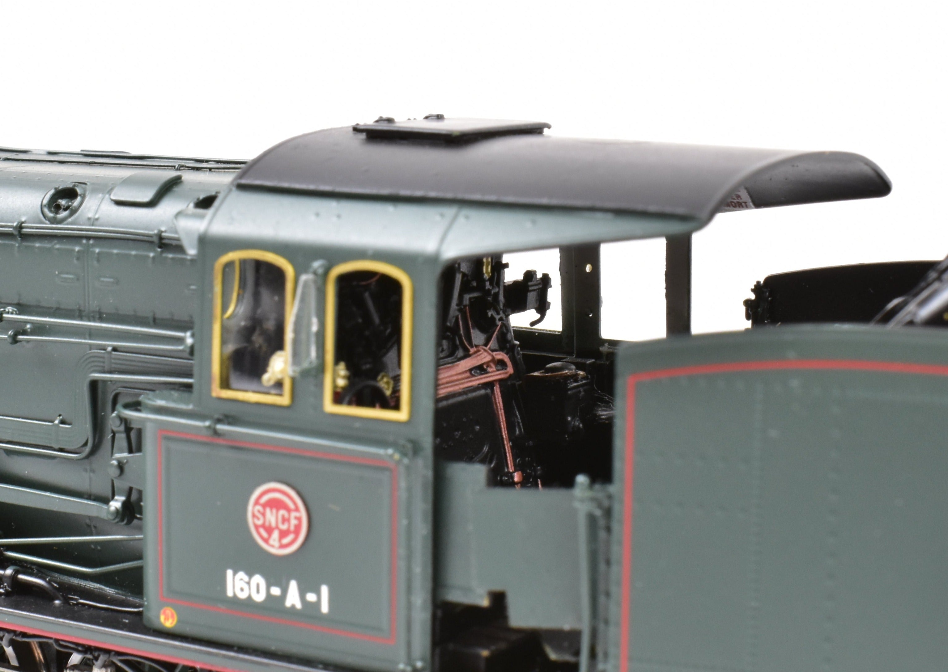 HO Scale Brass Micro - Metakit SNCF 2 - 12 - 0 Heavy Freight 160 - A FP Green Model