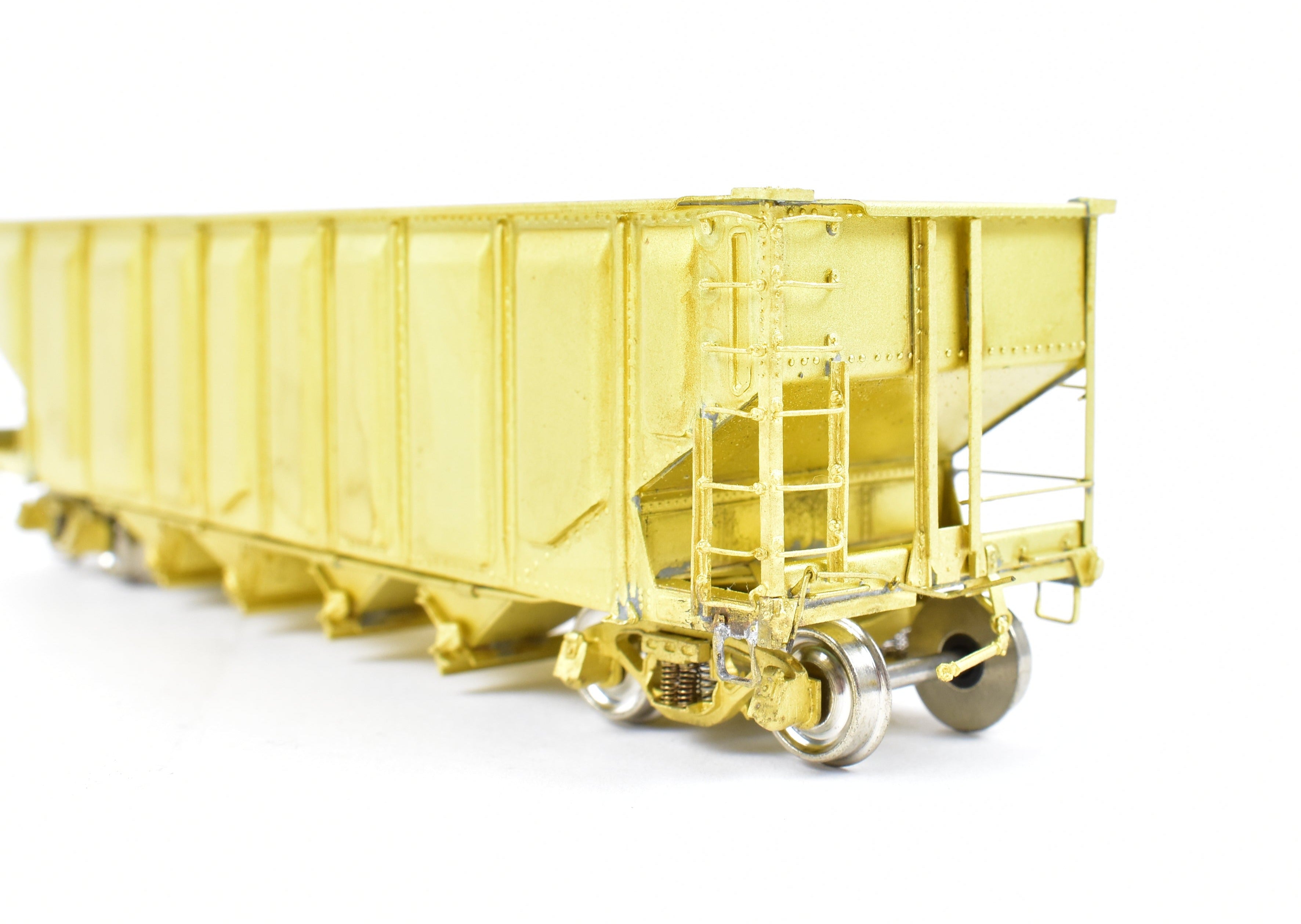 HO Scale Brass Quad Hopper Model by Overland Models, Inc. - Chicago & North Western C&NW #60001 - 60999 Winnona Rebuild with Pressed Sides for Model Train Enthusiasts