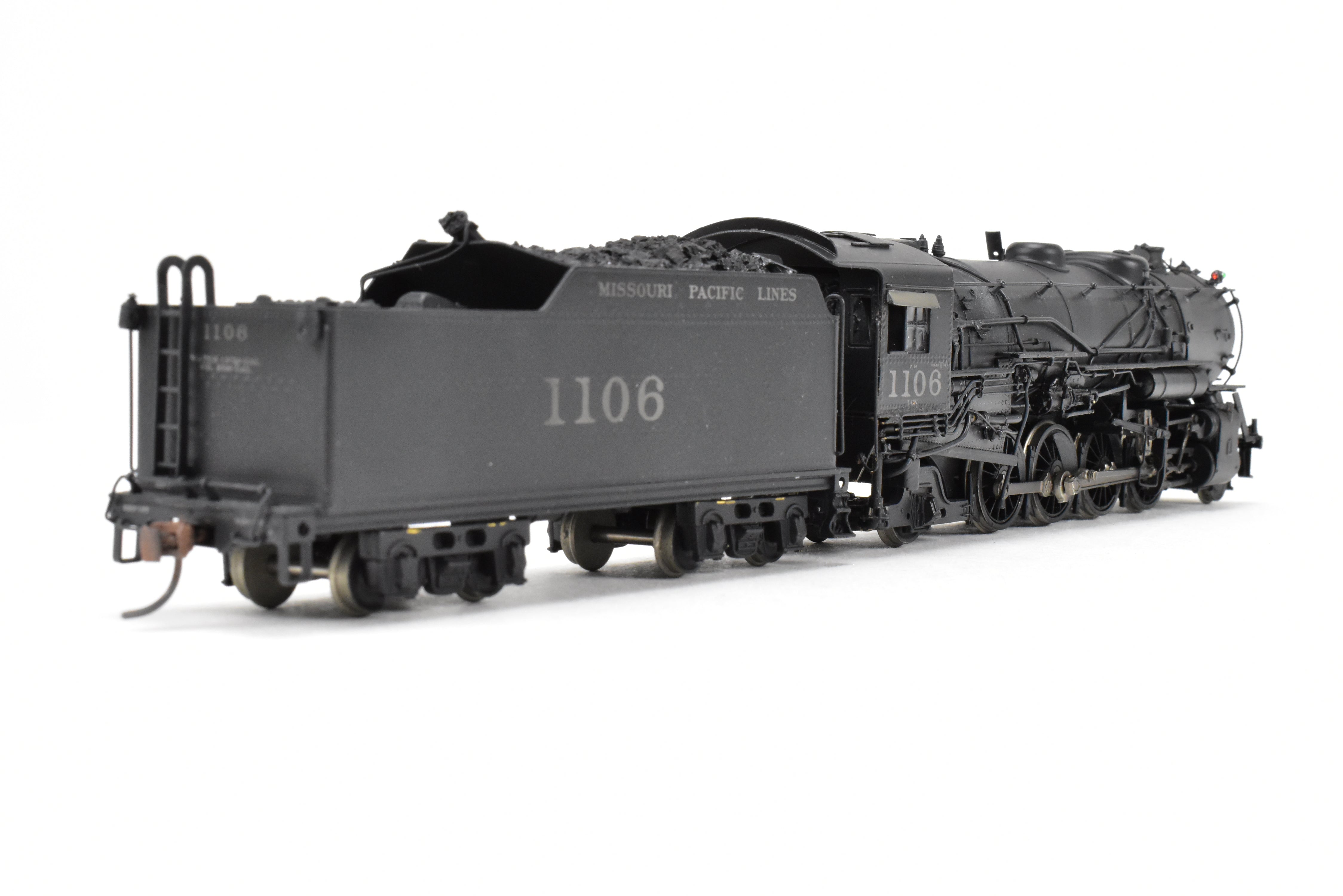 HO Scale Brass Hallmark Models Missouri Pacific Steam Locomotive: 1400 Class 2-8-2 Modified to 1100 Class with Brand - New Tender CP No. 1106