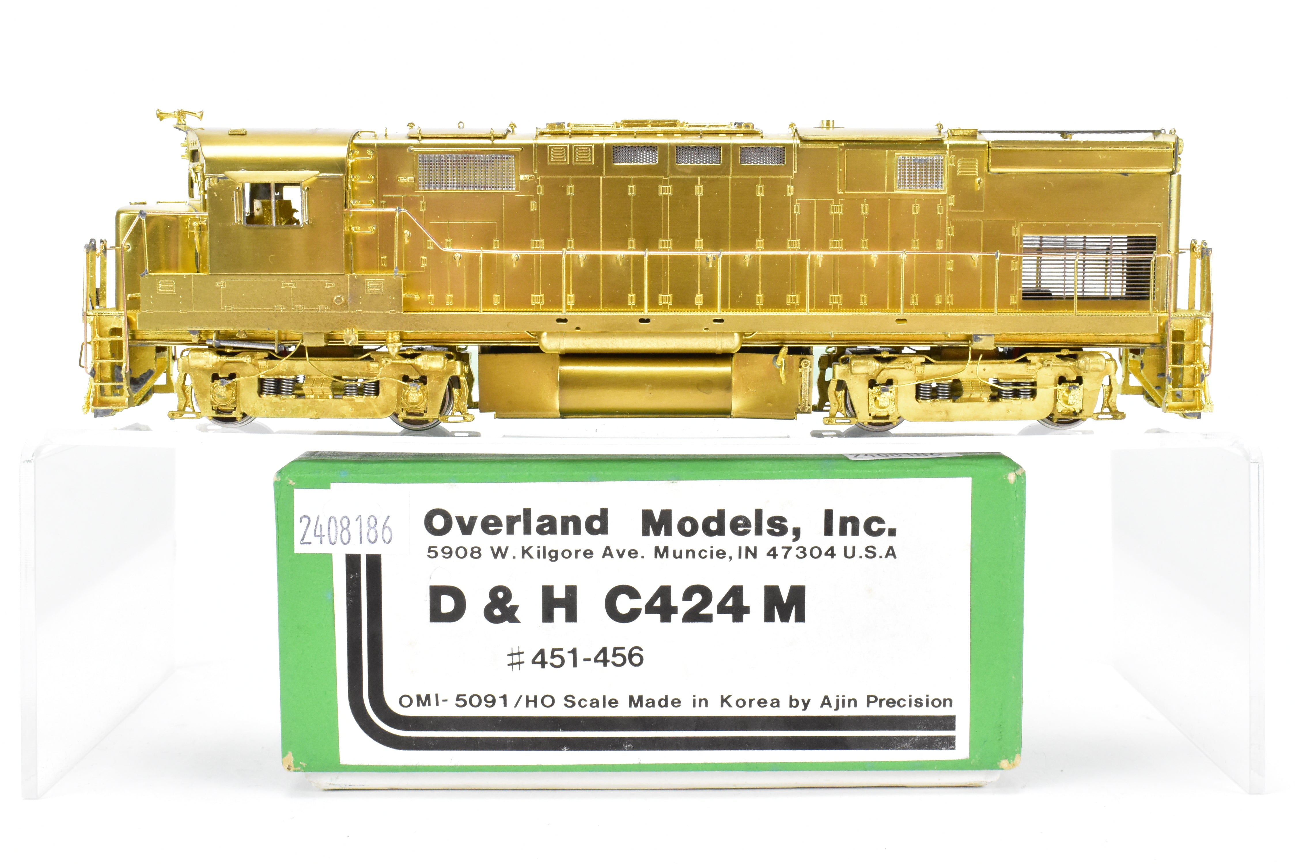 HO Scale Brass Locomotive Model by Overland Models Inc. - Delaware & Hudson ALCO C424M Nos 451 - 456