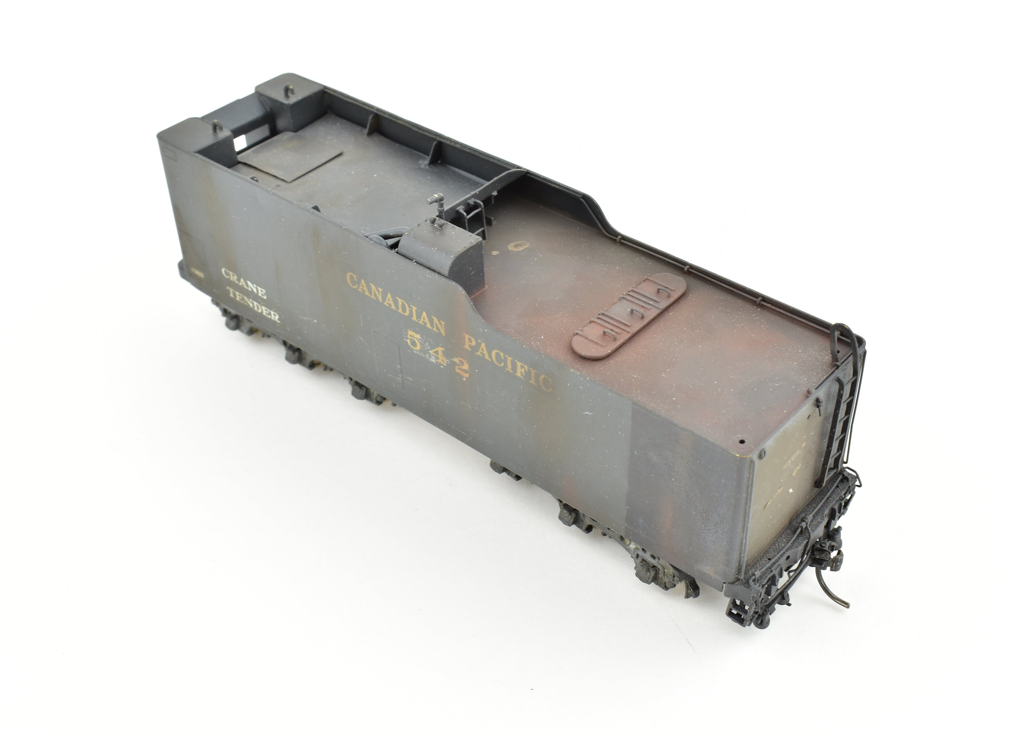 HO Scale Brass CPR Crane Tender by Overland Models, Custom Built & Painted