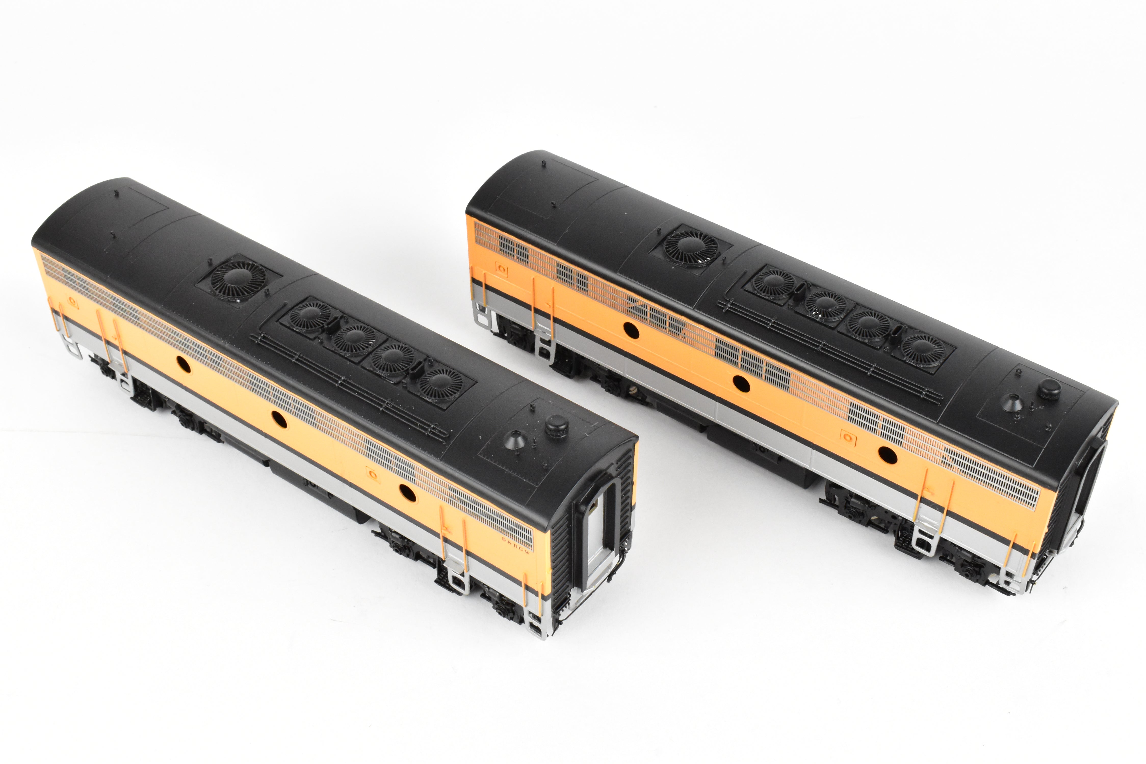 HO Scale Brass Oriental Limited D&RGW Rio Grande EMD F9 A/B/B Set, 1750 HP Factory Painted