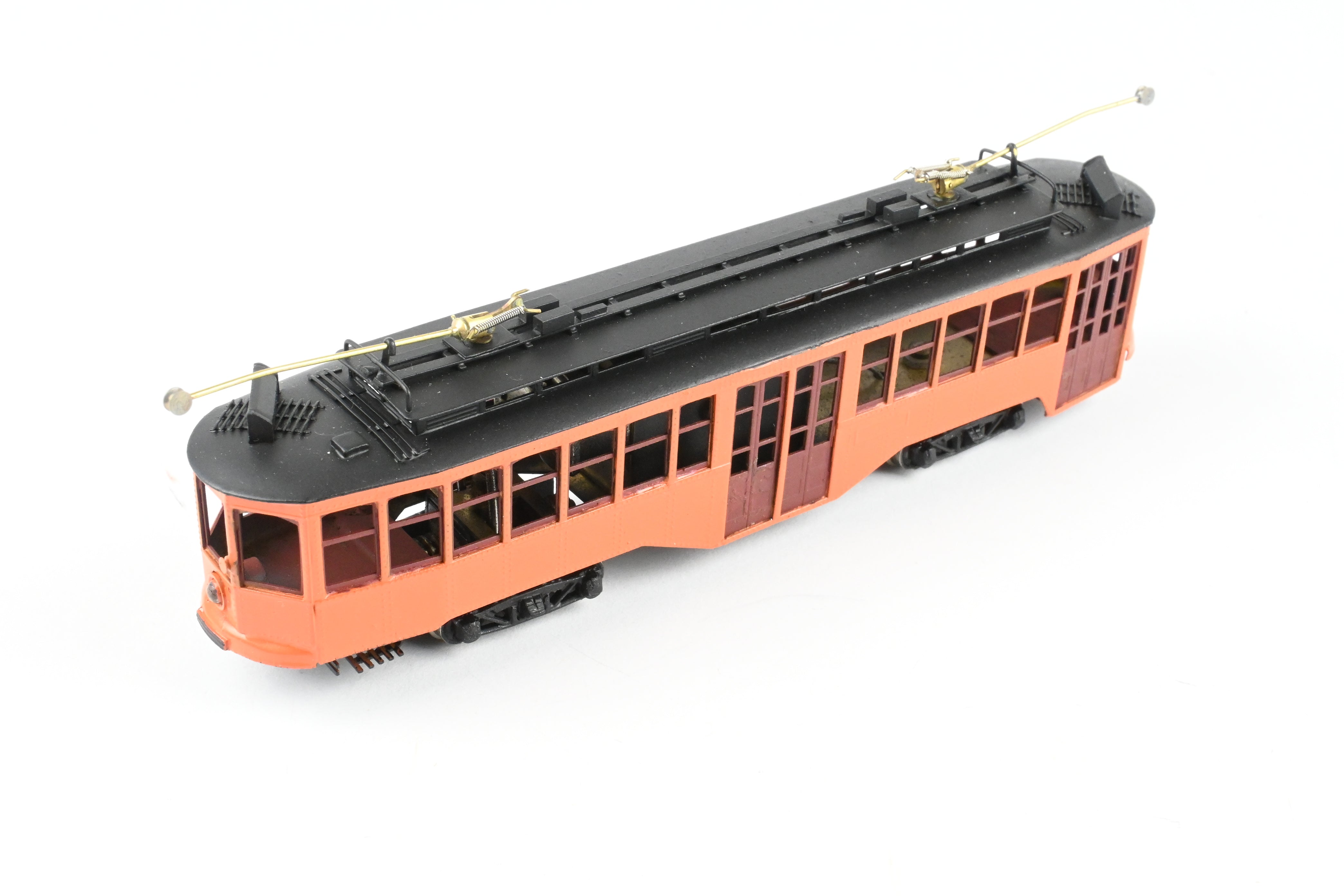 HO Scale Brass Fairfield Models Pittsburgh Railway Co. Double End Jones Trolley CP Unlettered - A Collectible Model Train
