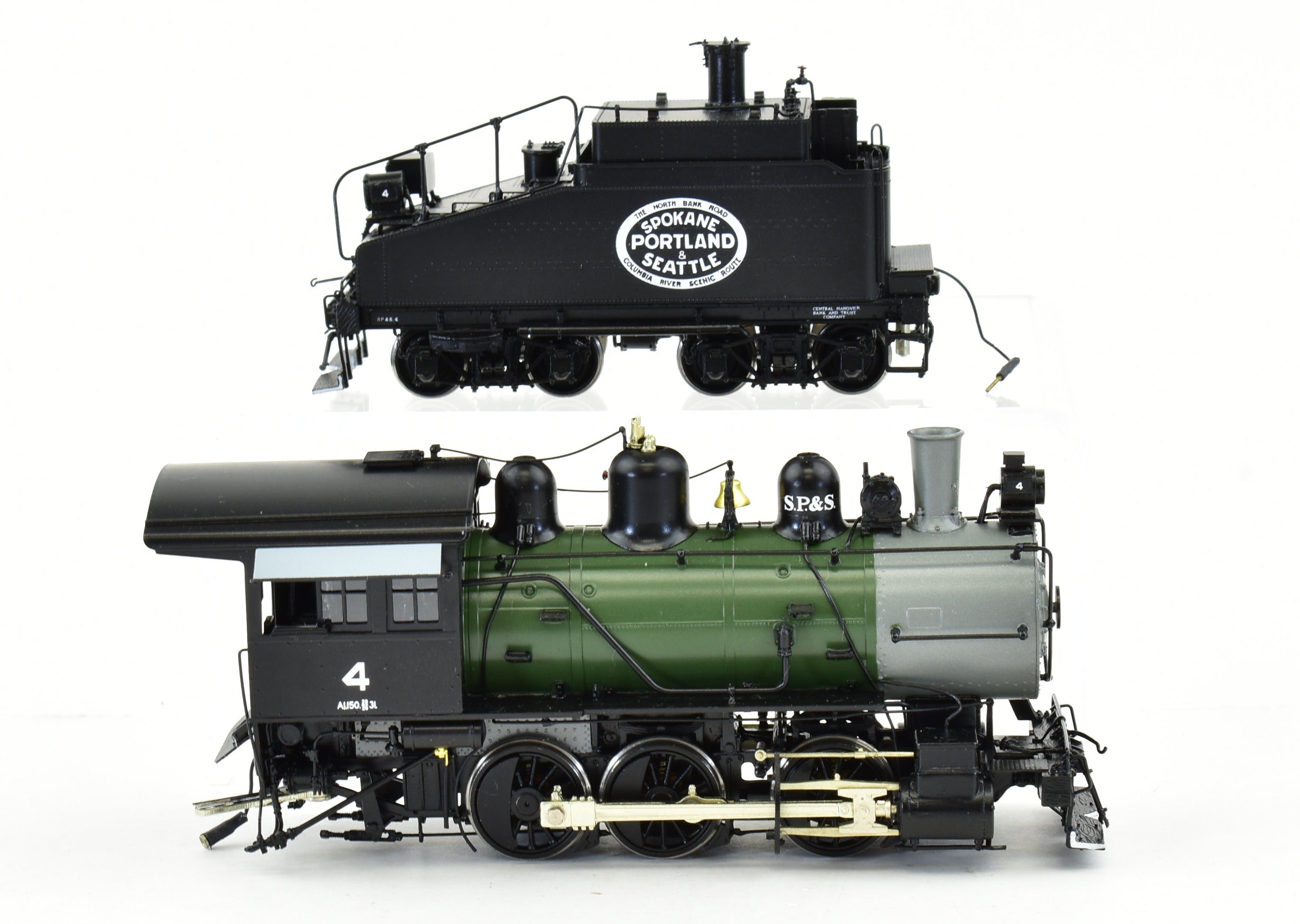 HO Brass Model by W&R Enterprises: Spokane, Portland & Seattle Railway A-1 0-6-0 #4 FP