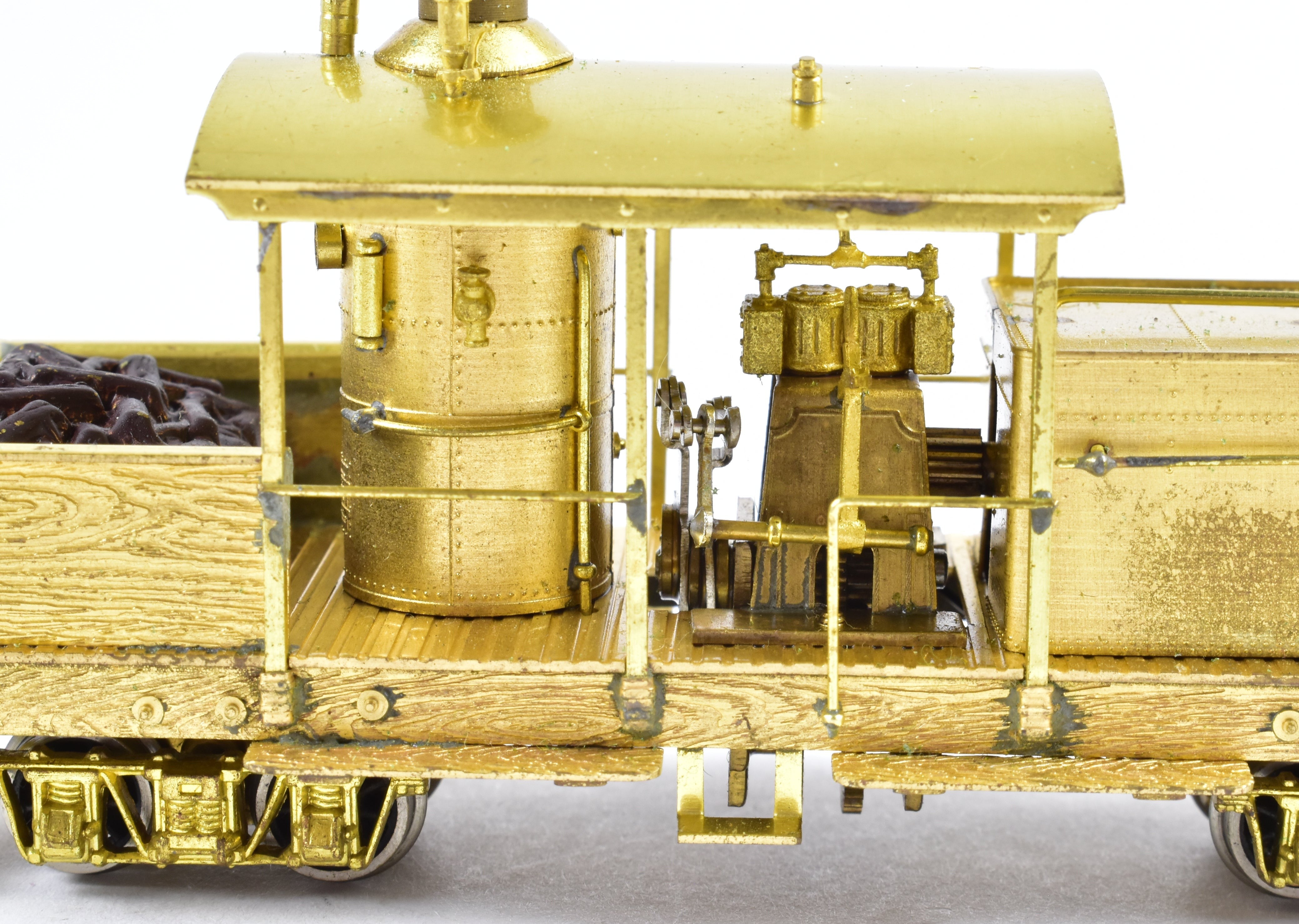 HOn3 Scale Brass Model Train by Westside Model Co. - Various Roads Logging Class A Climax with Vertical Boiler
