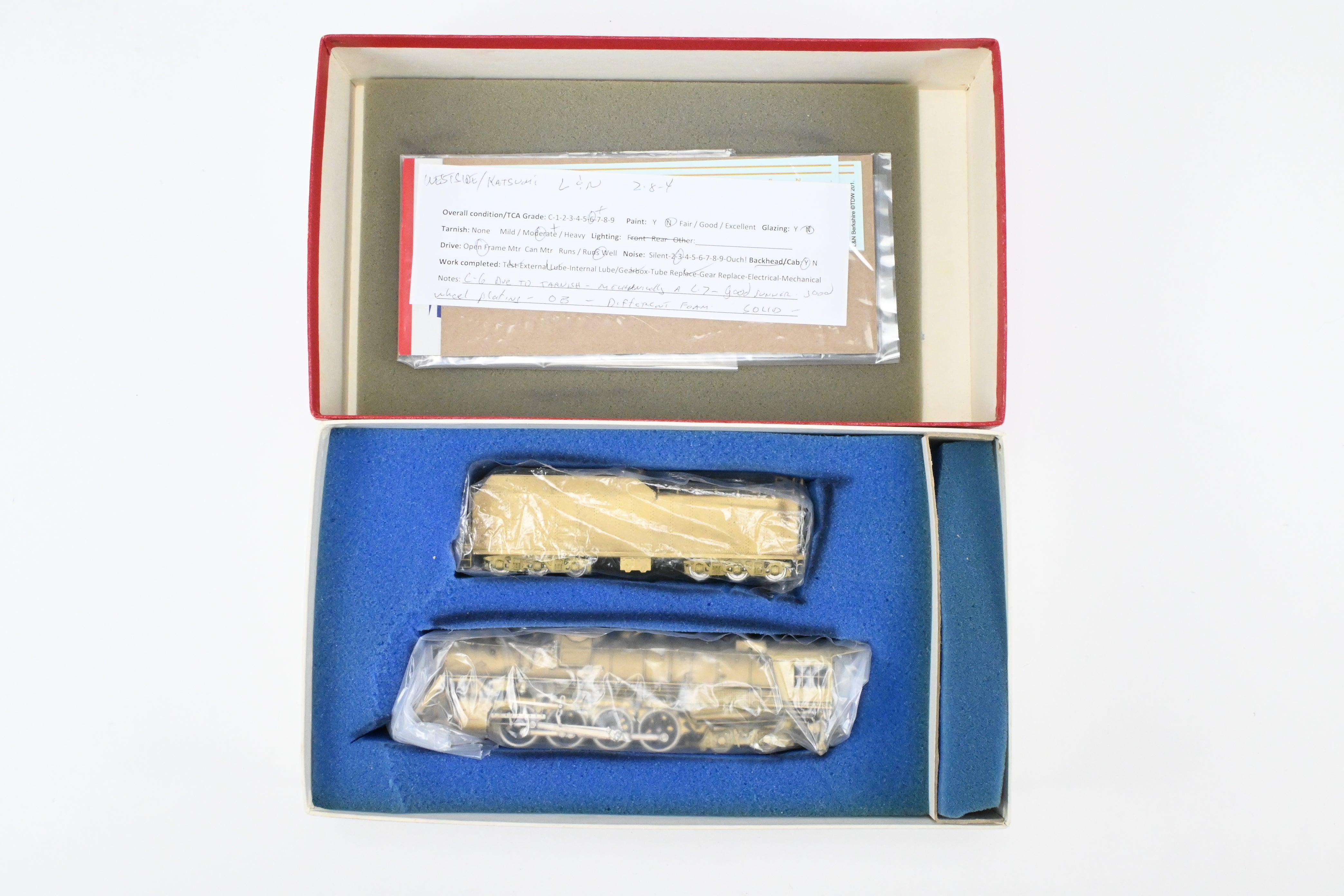 HO Scale Brass Model Train - Westside Model Co. L&N - Louisville & Nashville 2-8-4 M1 Berkshire