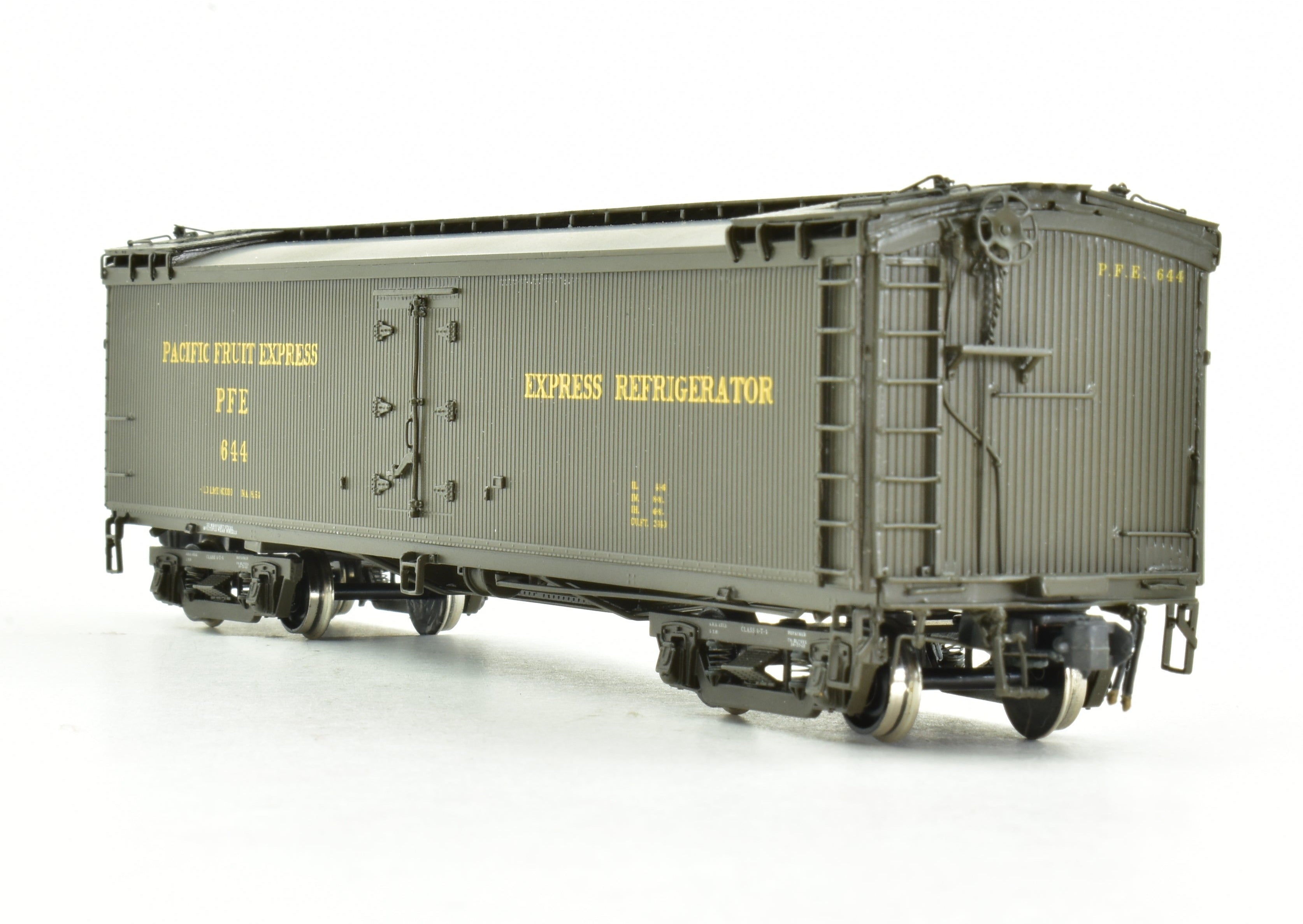HO Scale Brass CON CIL Challenger Imports Pacific Fruit Express Refrigerator Car Rebuilt Version FP Model